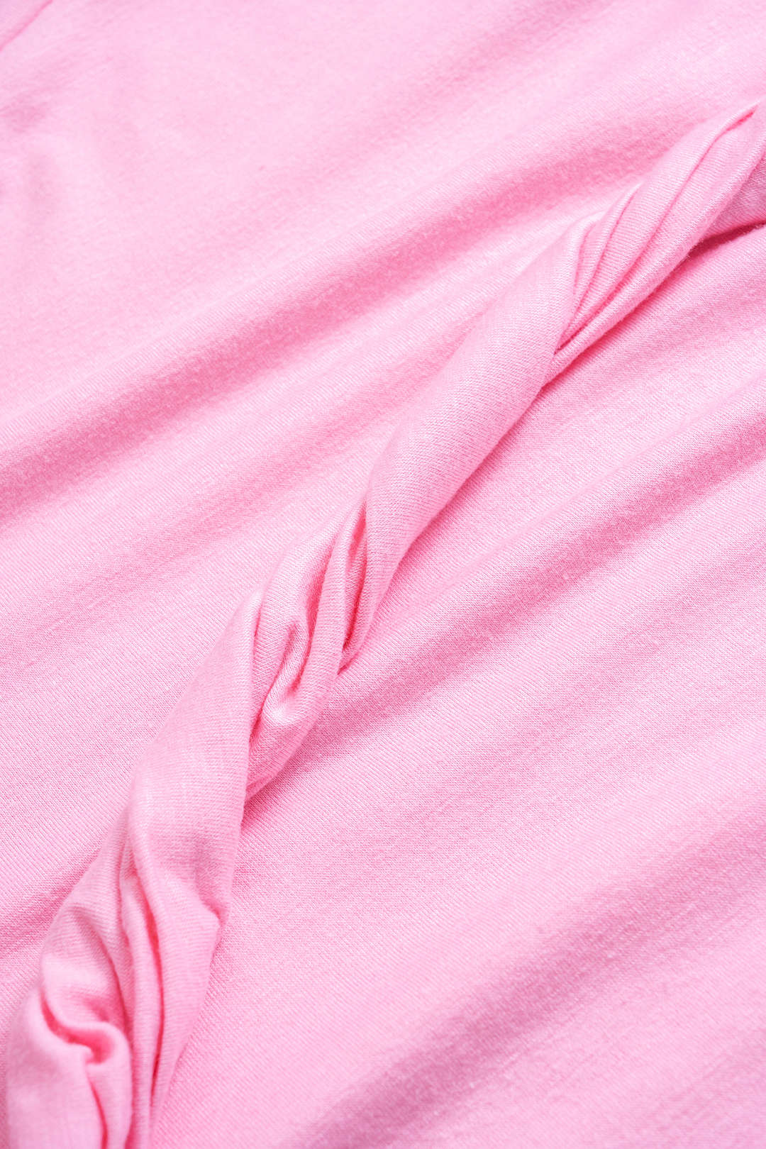 Solid Twist Round Neck T-Shirt - Image 18