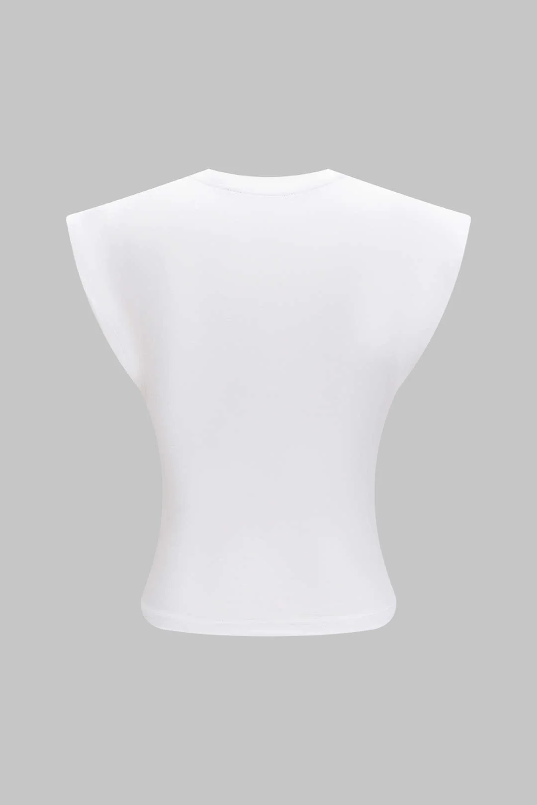Solid Twist Round Neck T-Shirt - Image 2