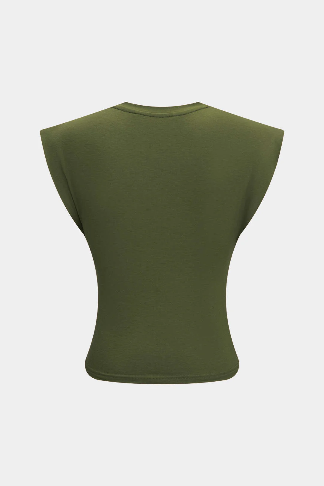 Solid Twist Round Neck T-Shirt - Image 27