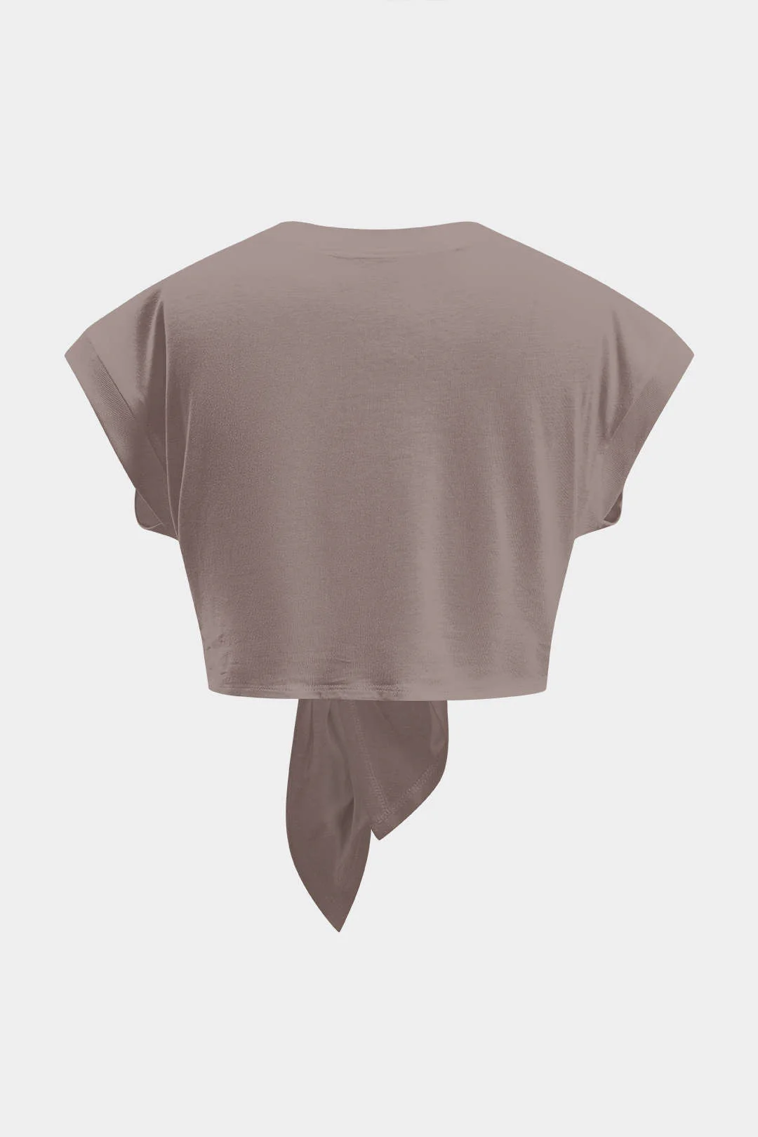 Plus Size Ruched Tie Front Short Sleeve T-Shirt - Image 15