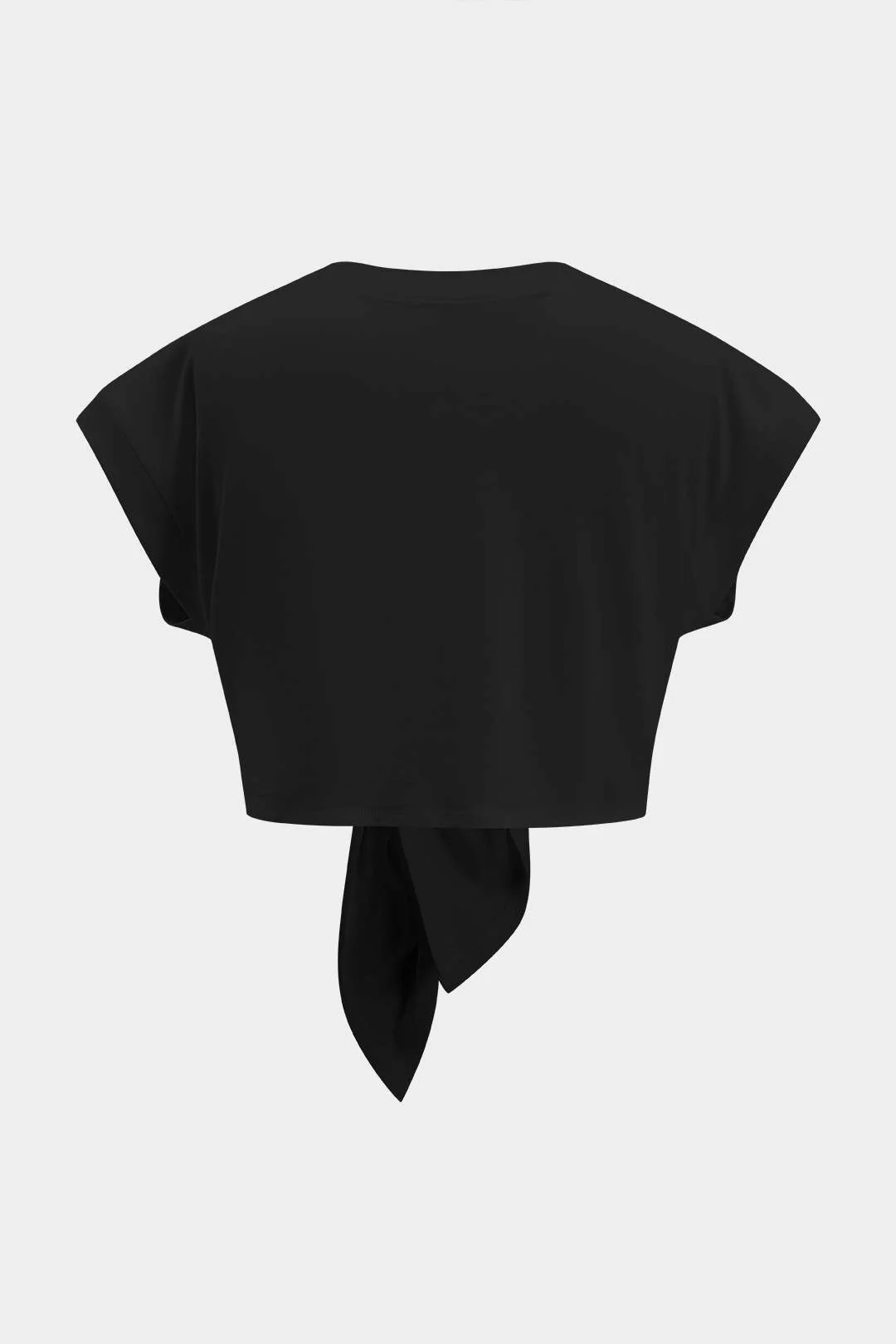 Plus Size Ruched Tie Front Short Sleeve T-Shirt - Image 8