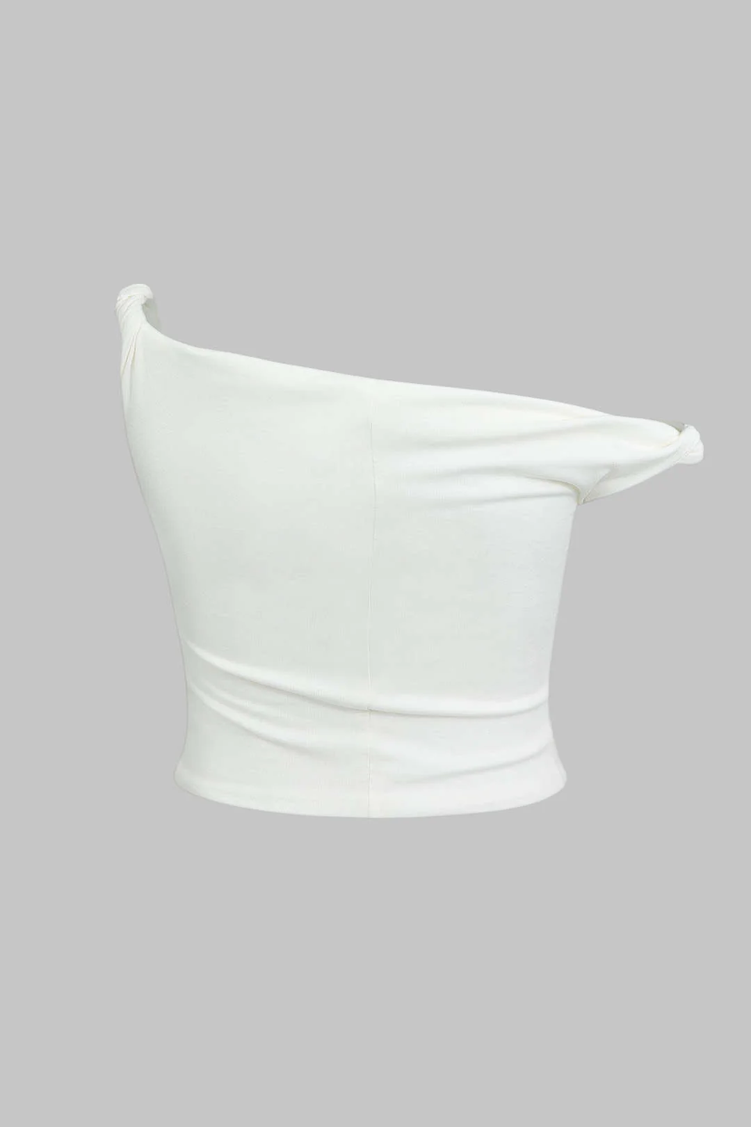 Plus Size Asymmetrical Twist Knot T-Shirt - Image 2