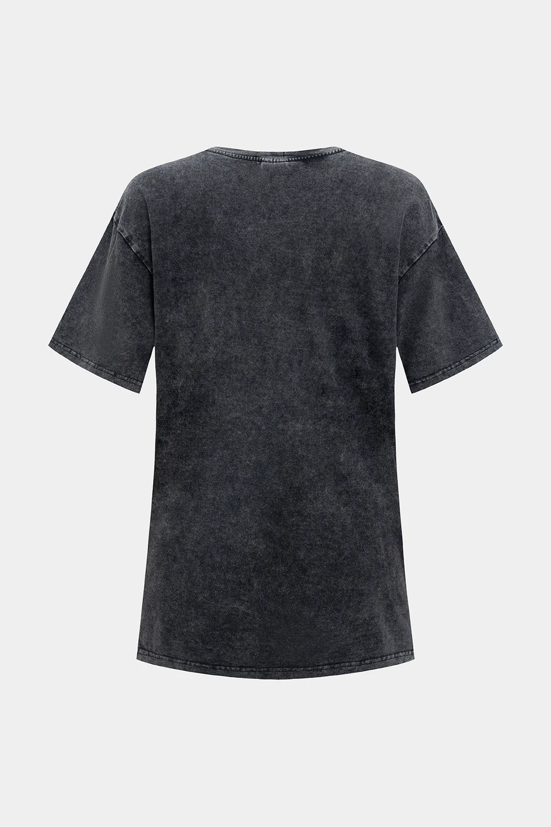 Coconut Palm Print Round Neck Short Sleeve T-Shirt - Image 3