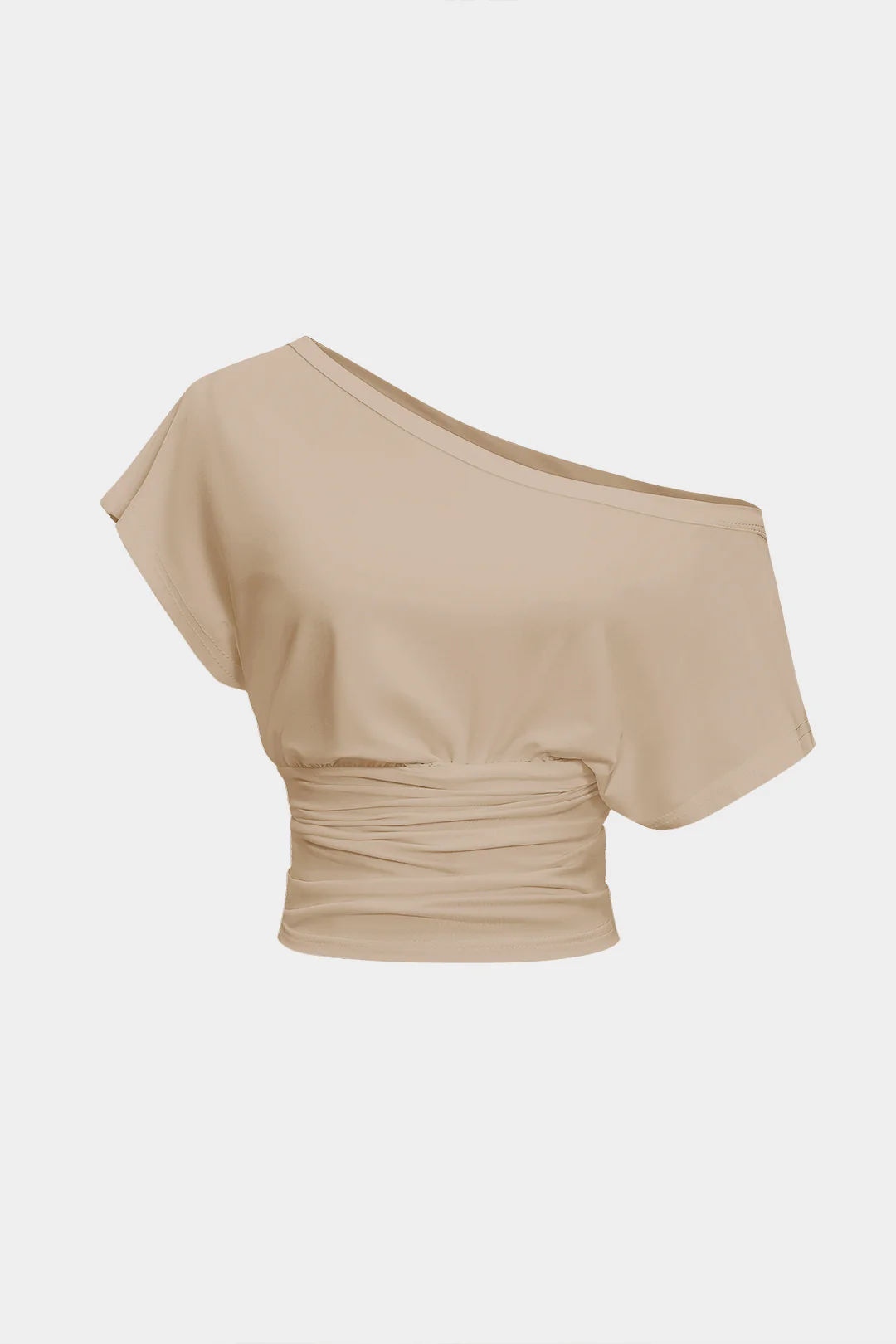 One Shoulder Short Sleeve T-Shirt - Image 5