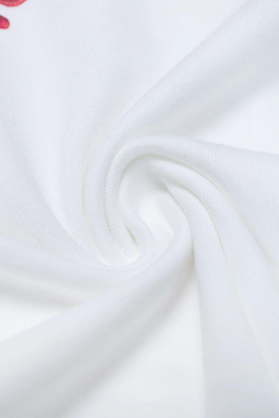 Floral Embroidery Round Neck Short Sleeve T-Shirt - Image 5