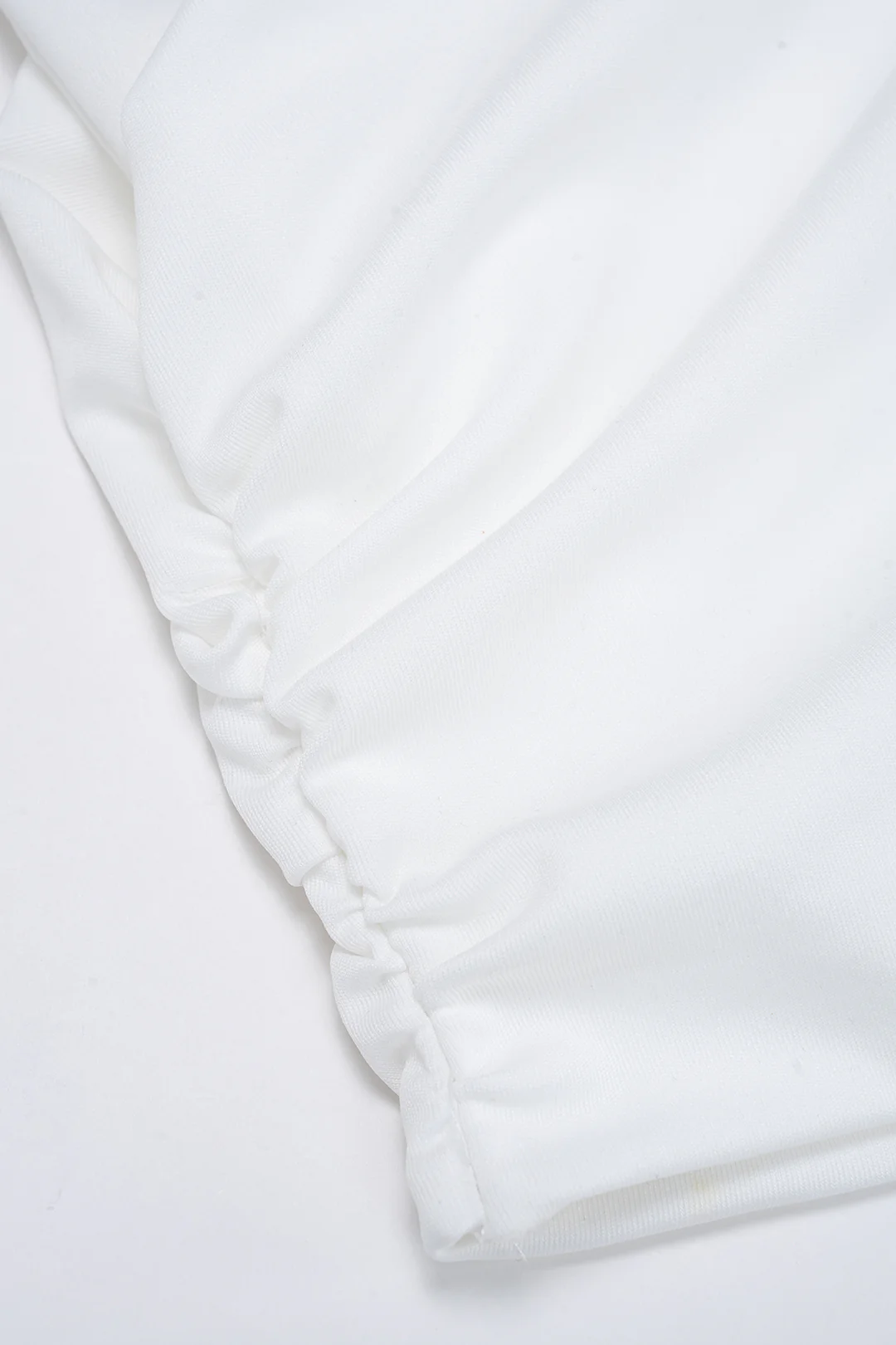 Asymmetrical V-Neck Ruched Sleeveless T-Shirt - Image 4