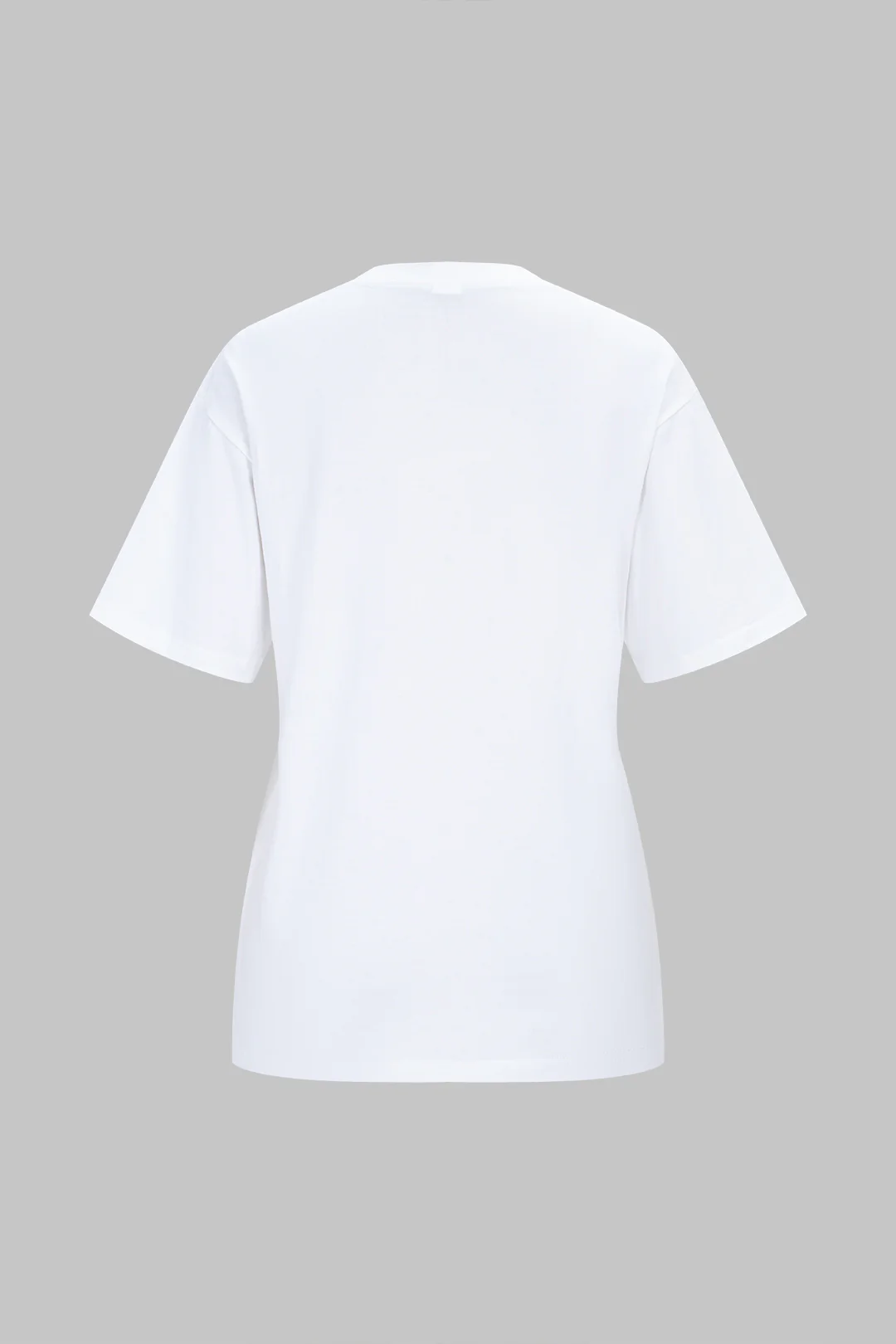 Geometric Print Round Neck Short Sleeve T-Shirt - Image 3