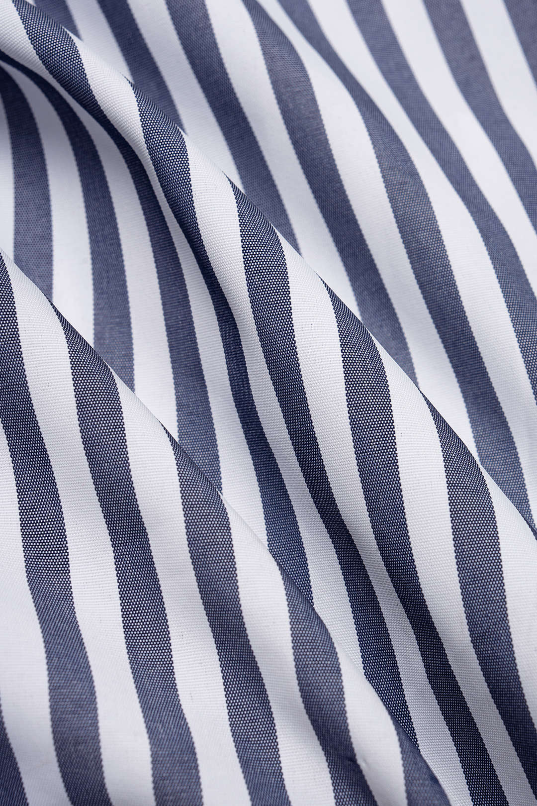 Stripes Print Round Neck Asymmetrical Ruched Short Sleeve T-Shirt - Image 4