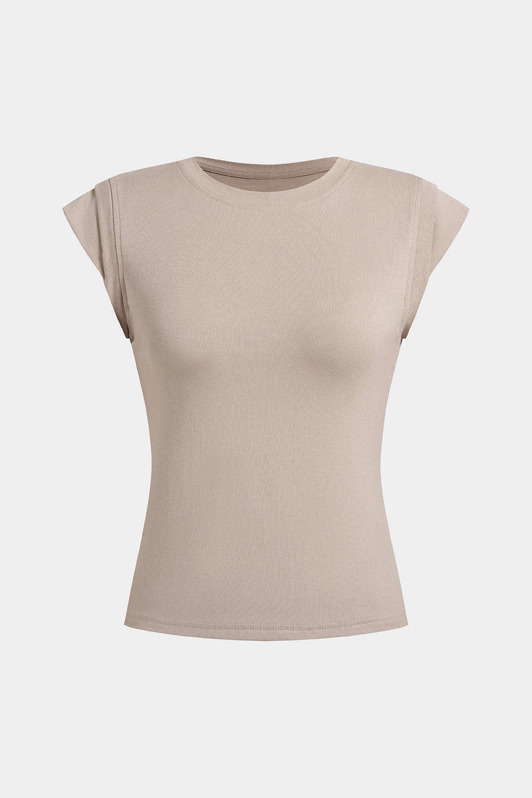 Round Neck Flutter Sleeve T-Shirt - Image 2