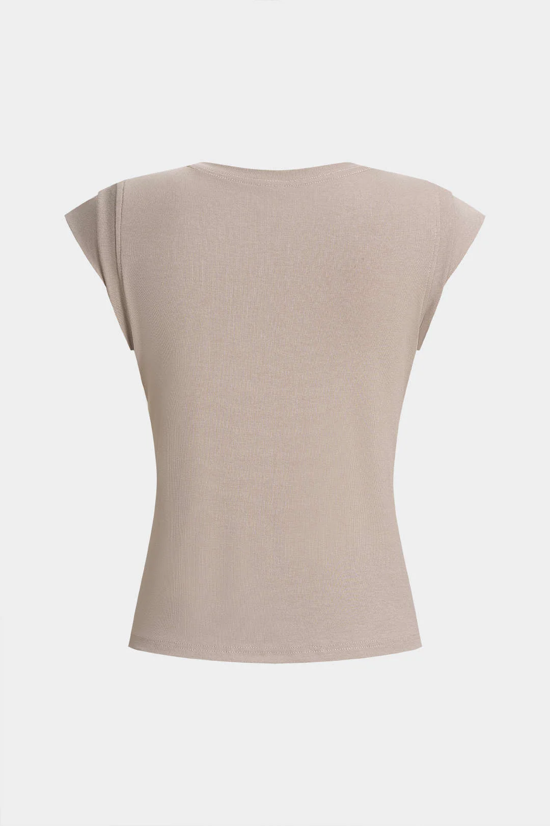 Round Neck Flutter Sleeve T-Shirt - Image 3