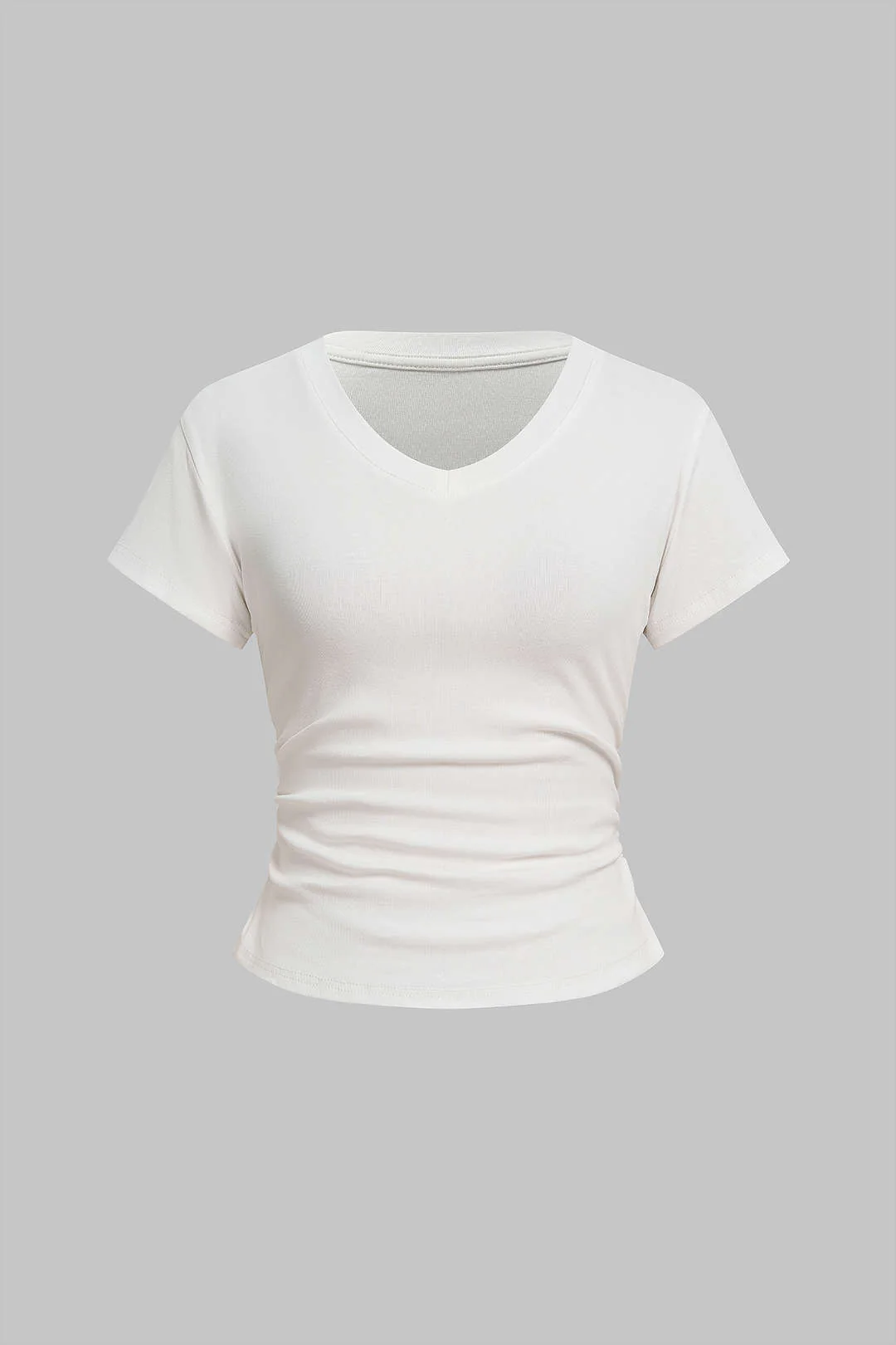 V-Neck Short Sleeve T-Shirt - Image 4