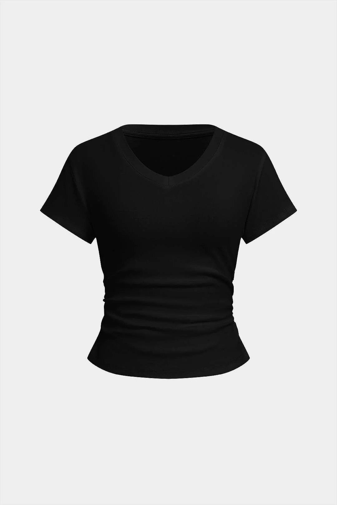 V-Neck Short Sleeve T-Shirt - Image 8