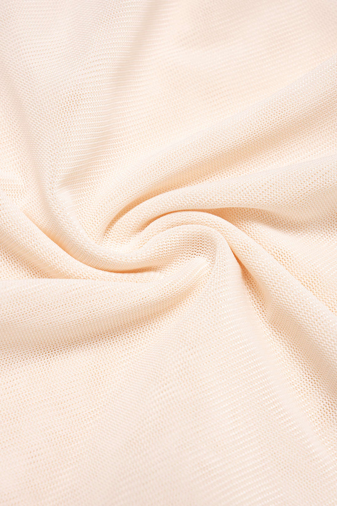 Mesh Draped Neck Short Sleeve T-Shirt - Image 5