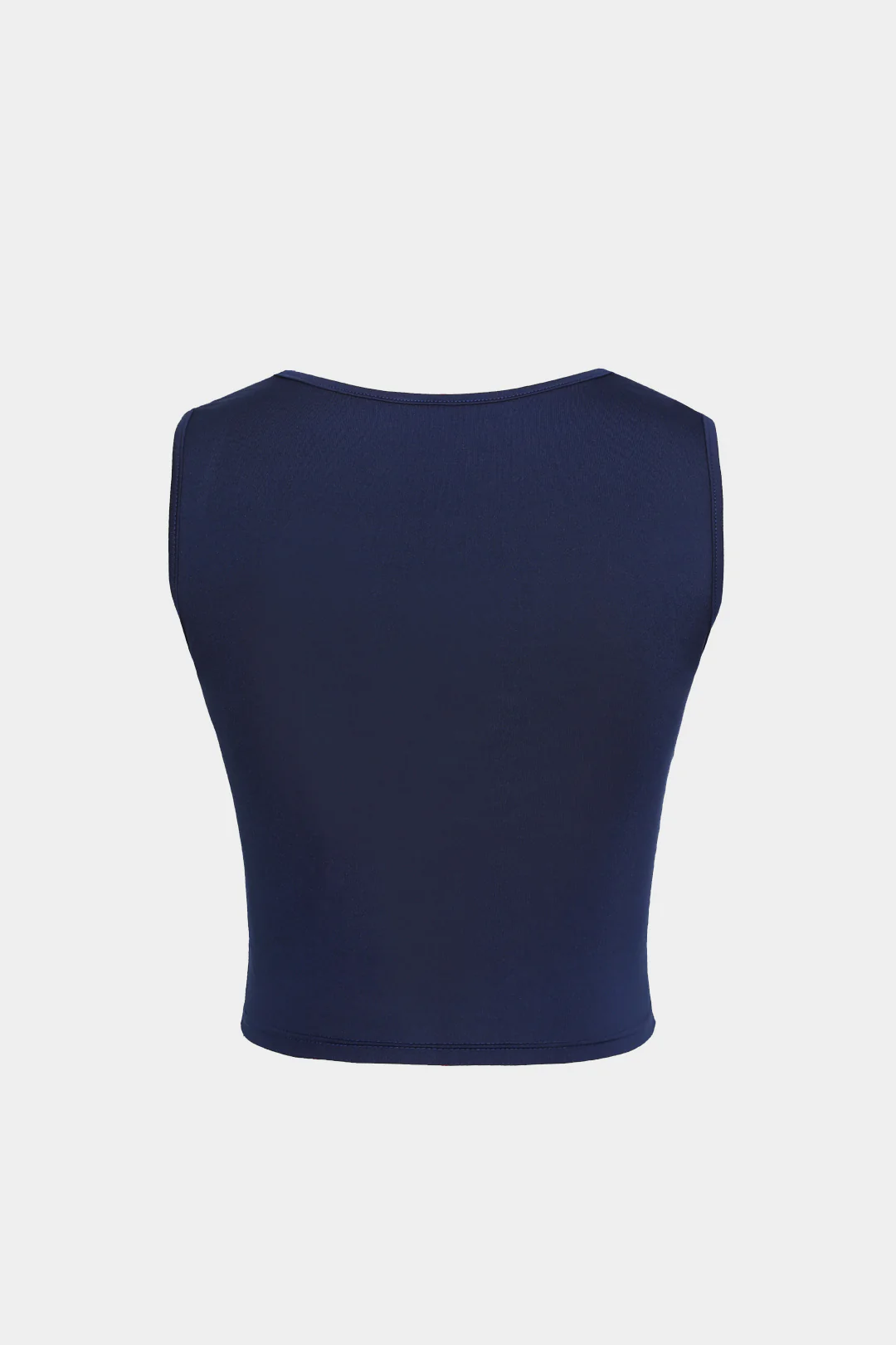 Basic Square Neck Cropped Tank Top - Image 2