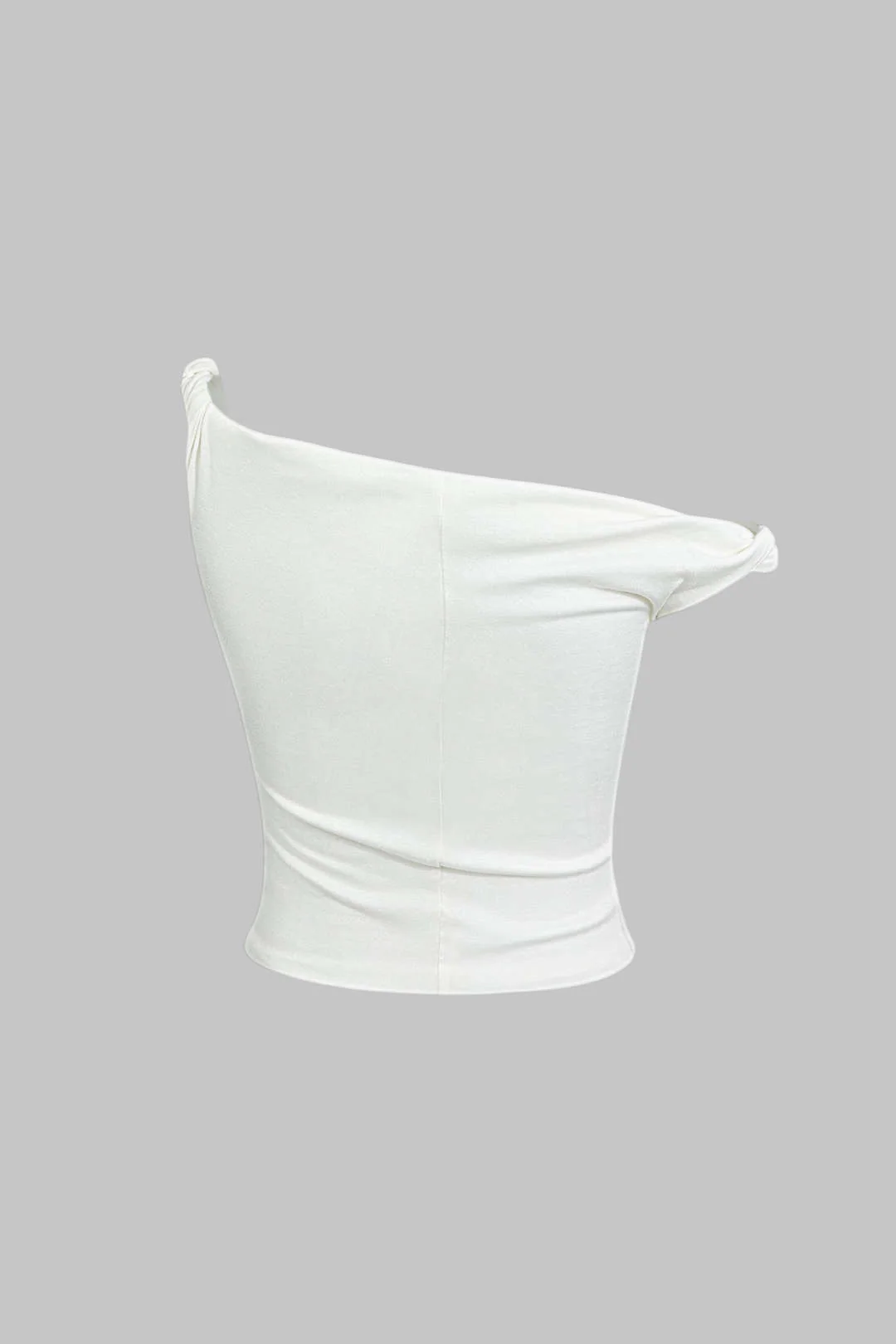 Basic Asymmetrical Twist Sleeveless Top - Image 2