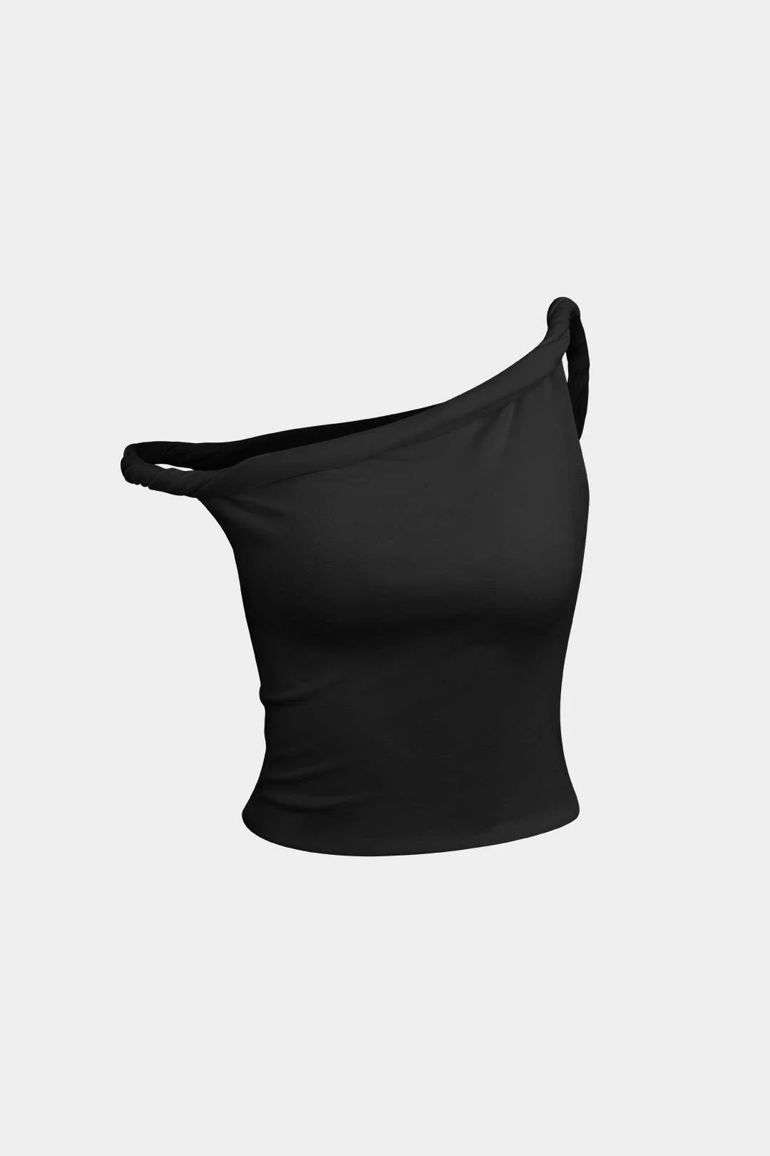 Basic Asymmetrical Twist Sleeveless Top - Image 7