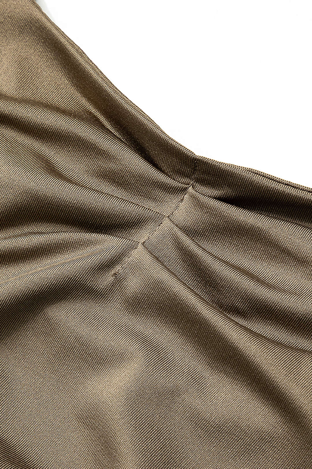 Solid Ruched Backless Tank Top - Image 3