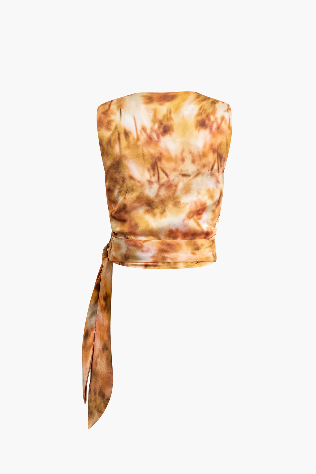 Tie Dye Cross Knot Tank Top - Image 3