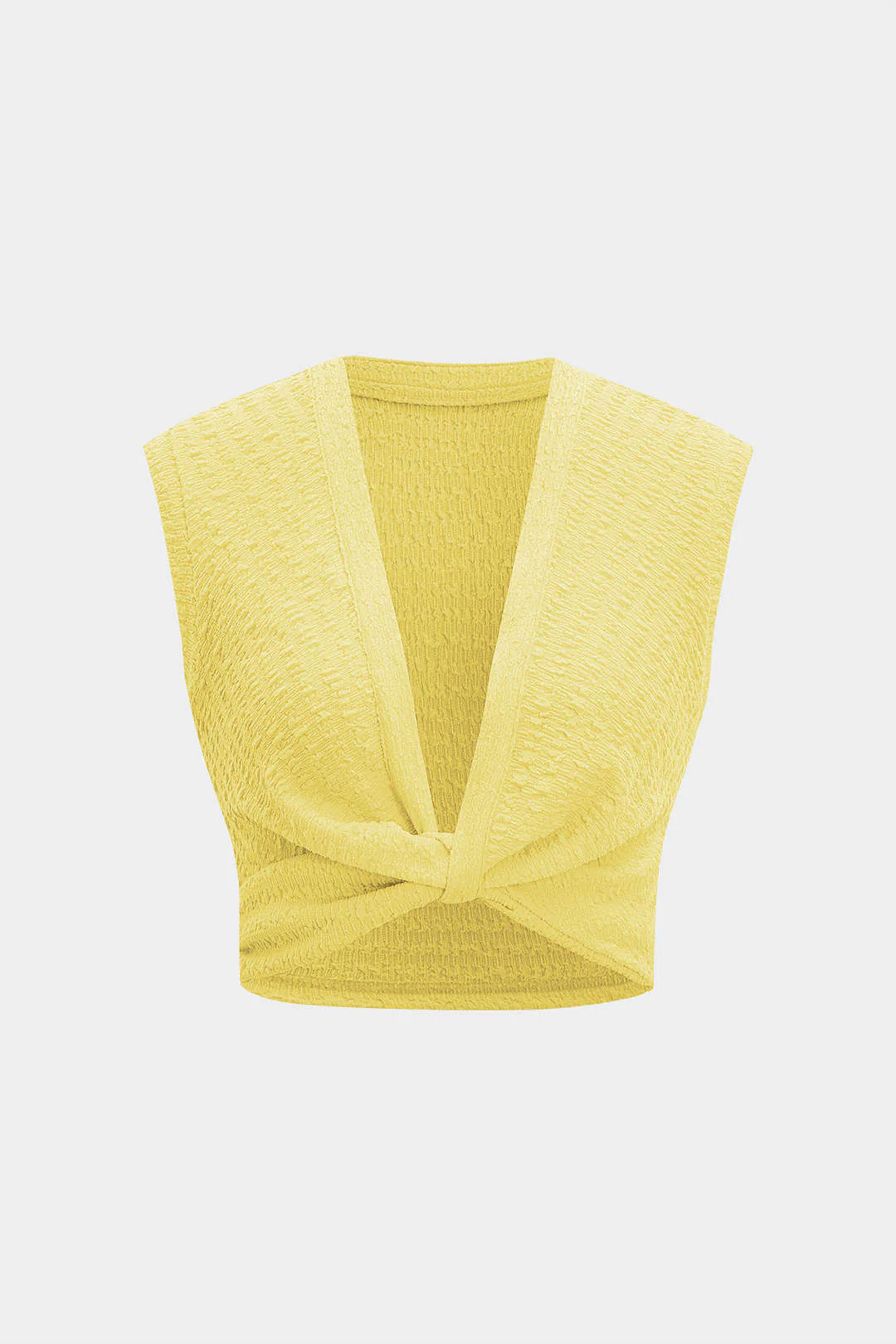 Twist Knot V-Neck Tank Top - Image 11