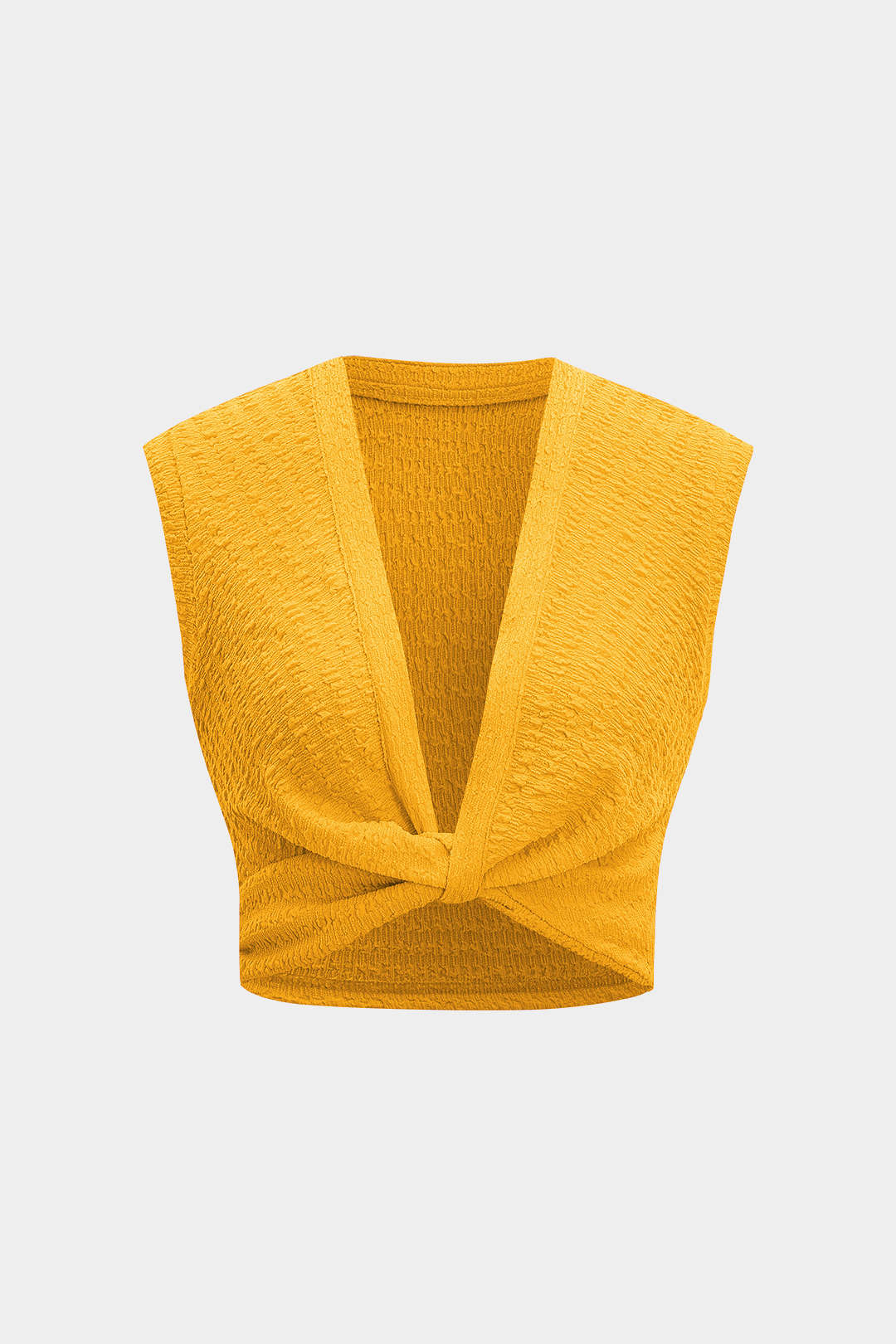 Twist Knot V-Neck Tank Top - Image 13