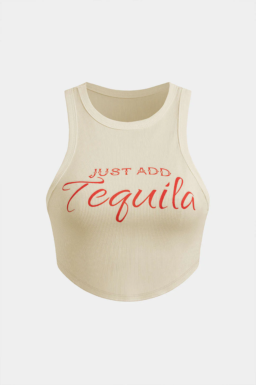 Letter Print Crop Tank Top - Image 13
