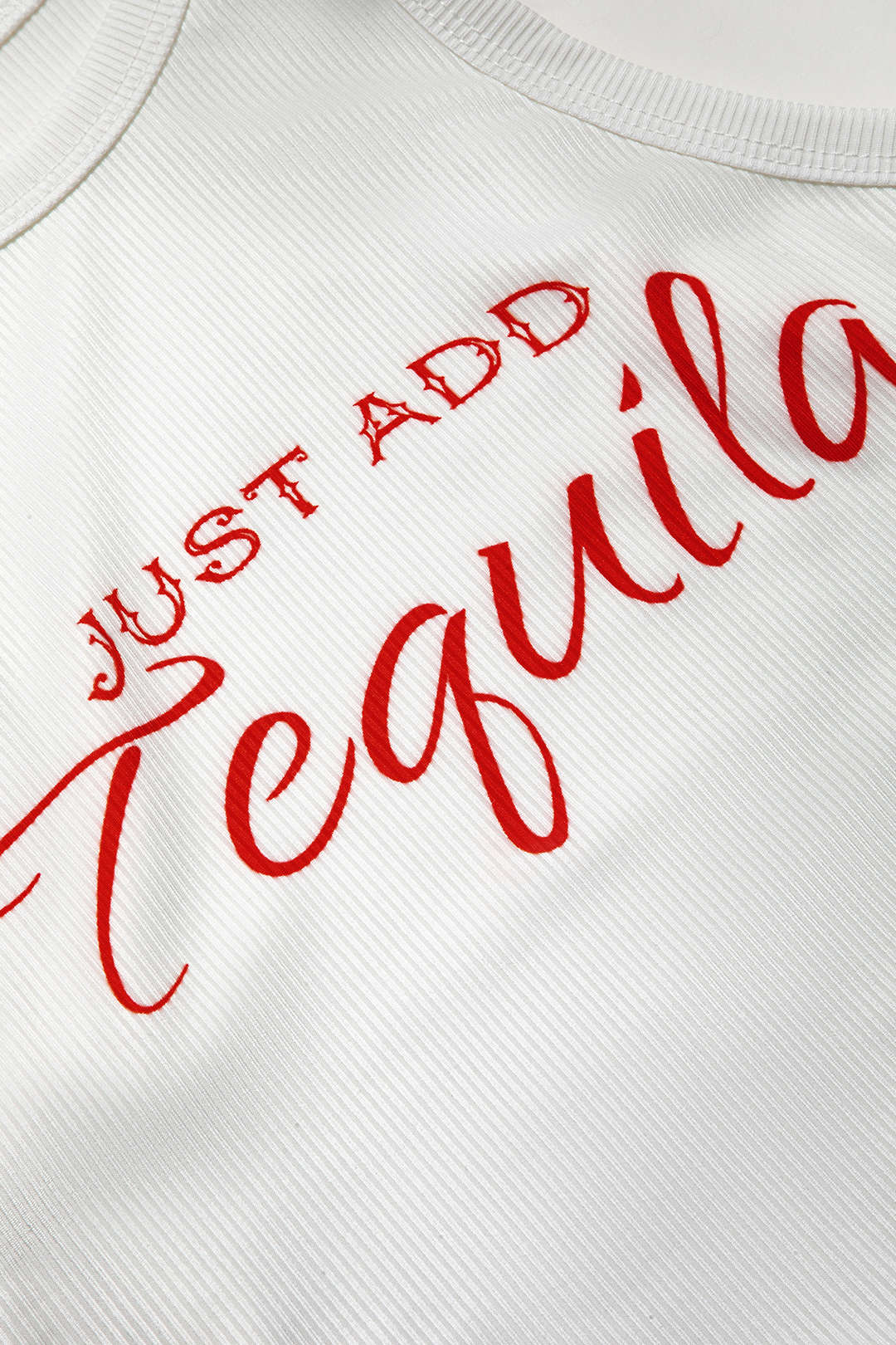 Letter Print Crop Tank Top - Image 3