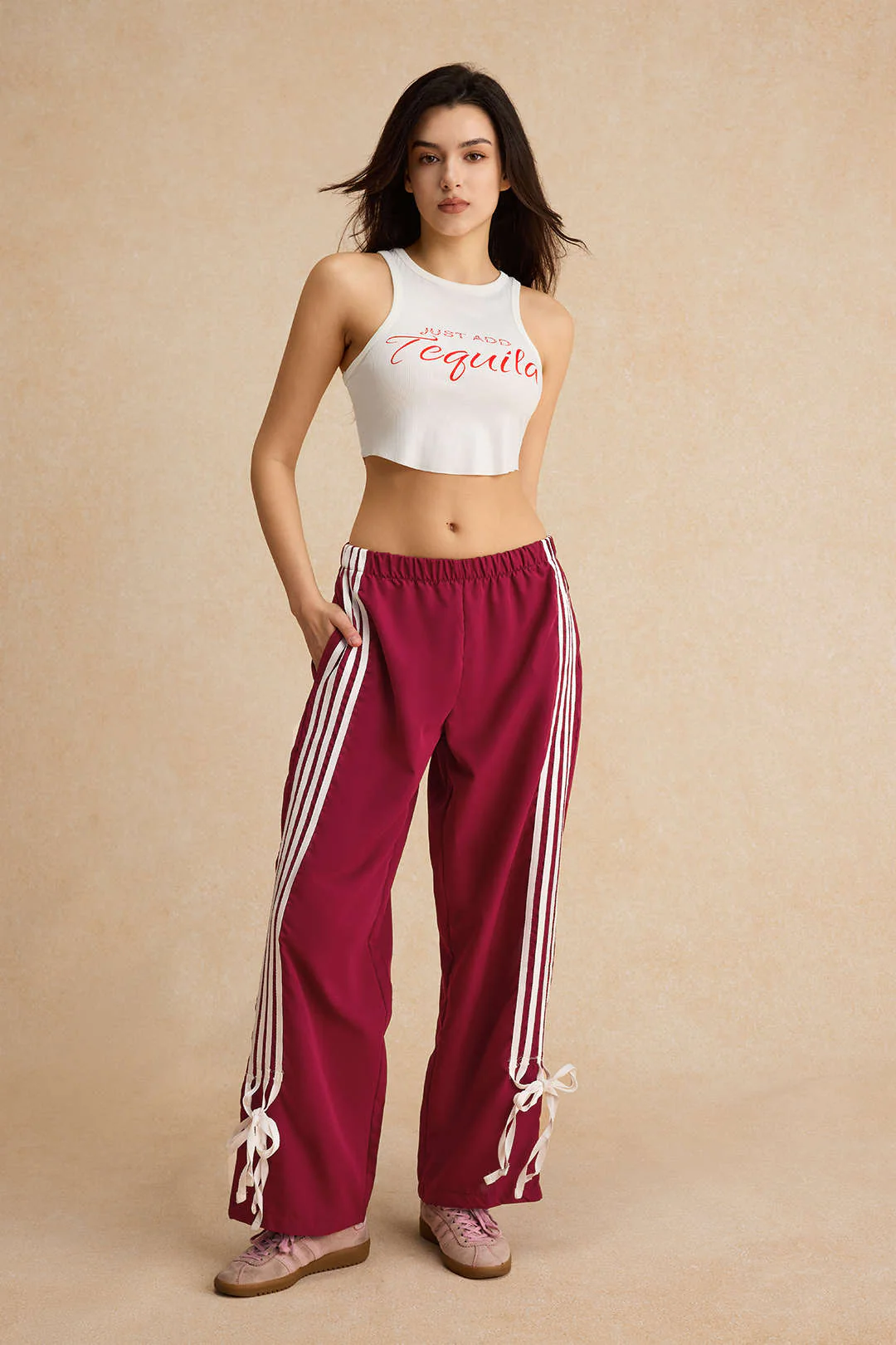 Letter Print Crop Tank Top - Image 5