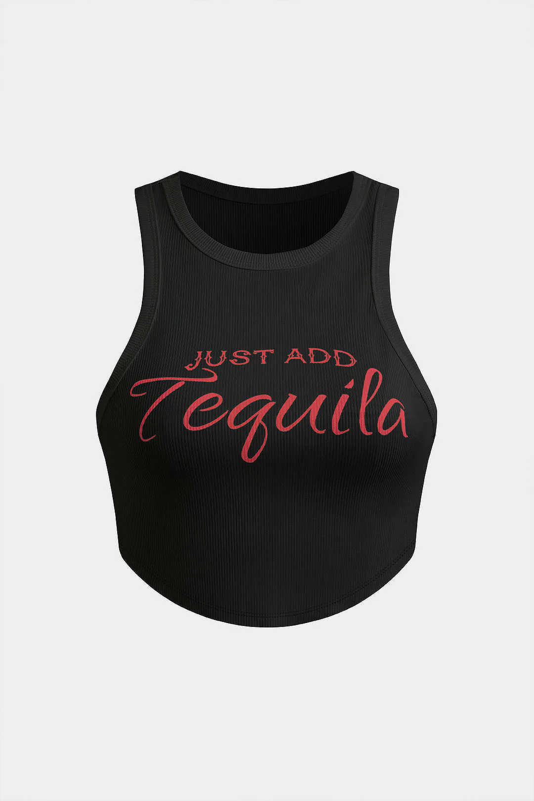 Letter Print Crop Tank Top - Image 9