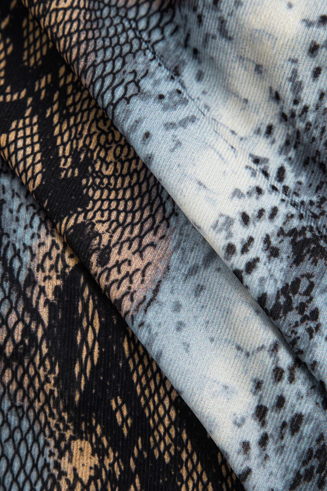 Snake Print Halter Asymmetrical Backless Cami Top - Image 3
