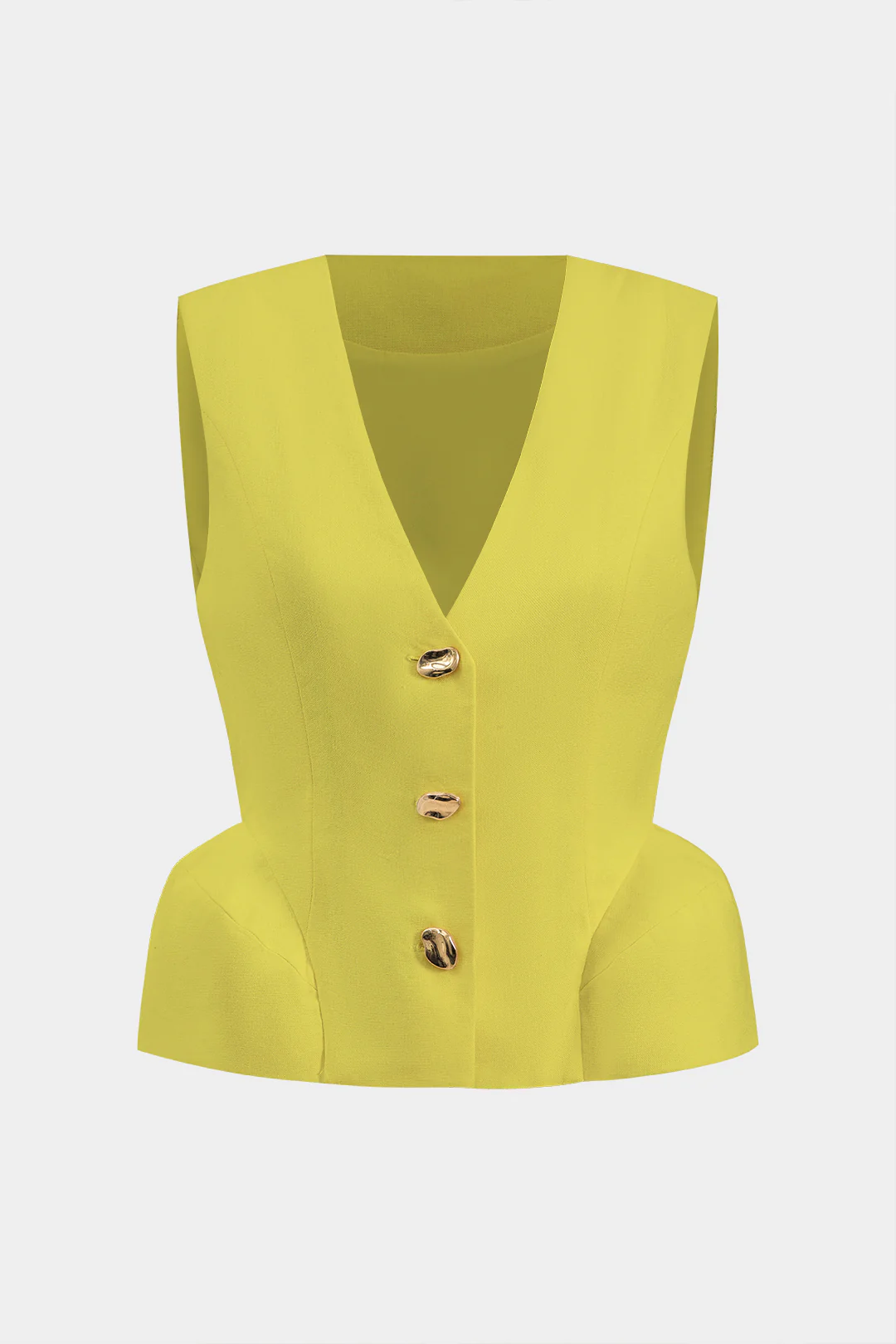 Linen Metallic Button Tank Top - Image 9