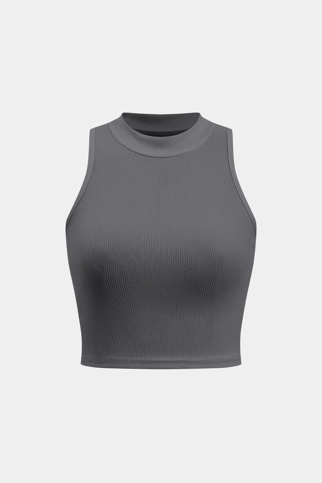 Basic Textured Sleeveless Tank Top - Image 11