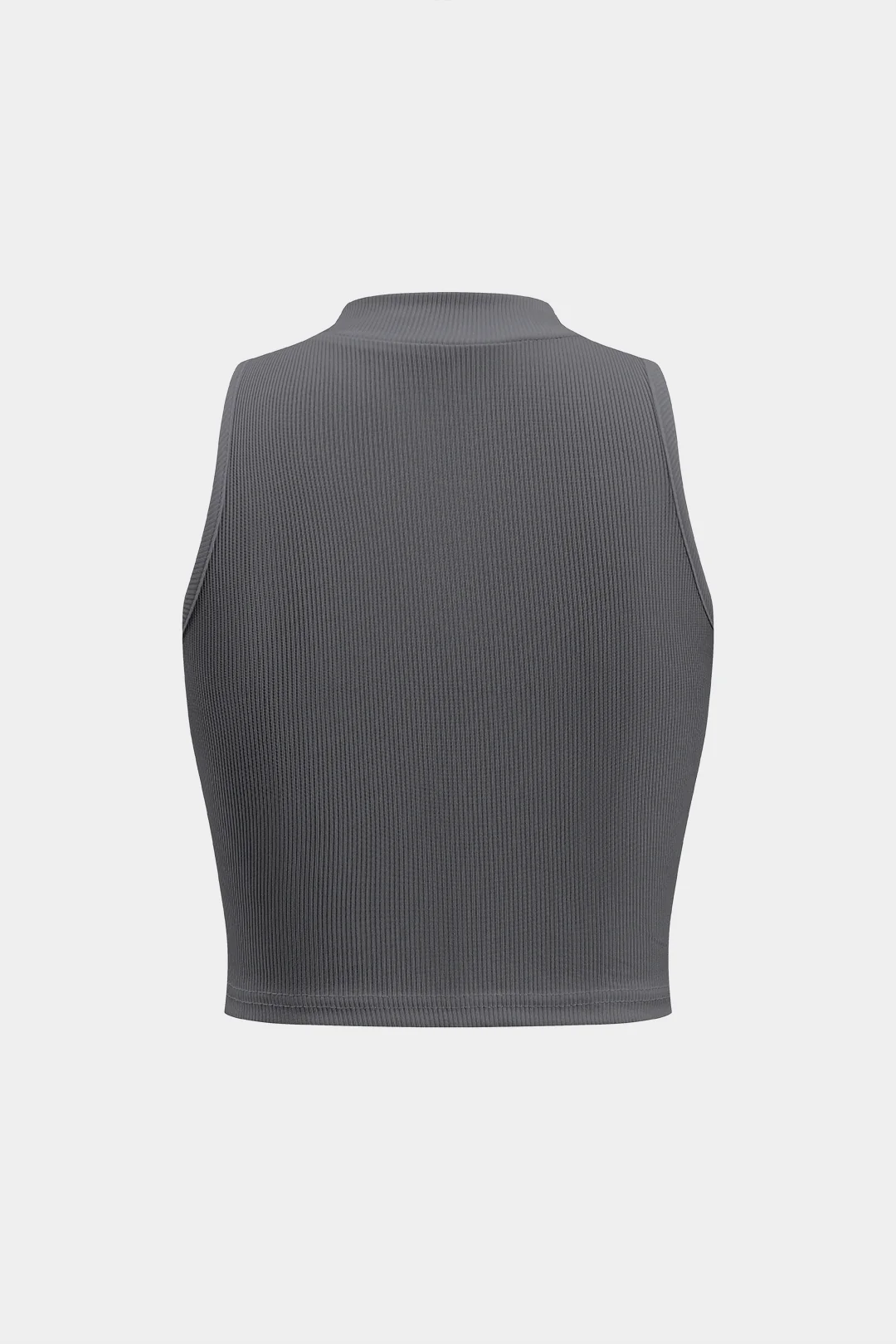Basic Textured Sleeveless Tank Top - Image 12