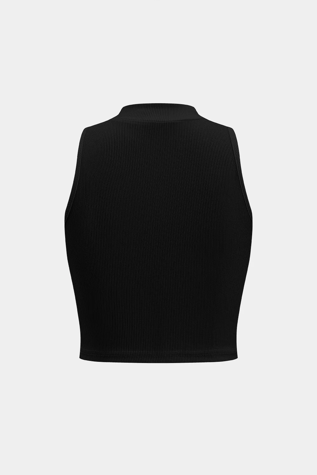 Basic Textured Sleeveless Tank Top - Image 14