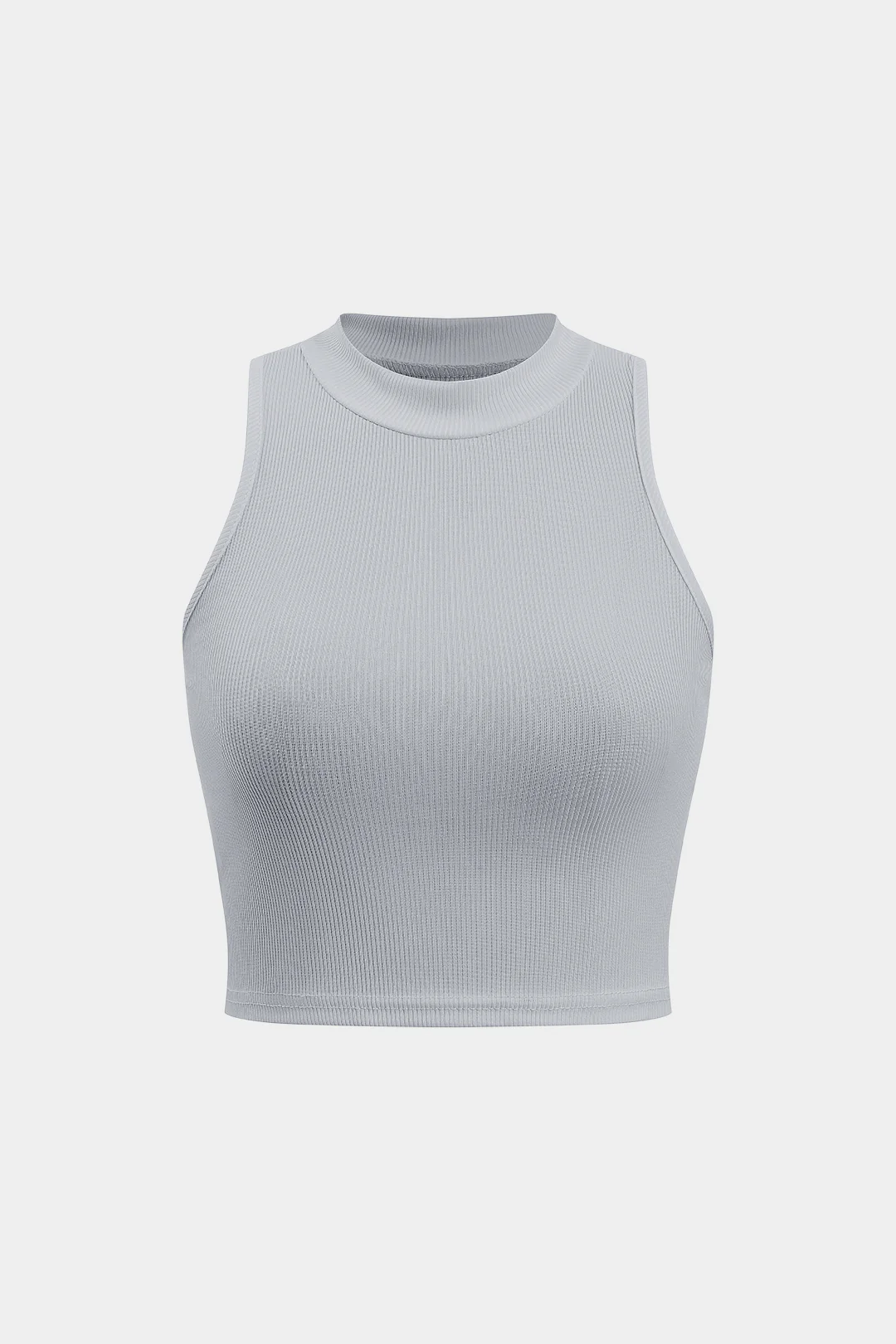 Basic Textured Sleeveless Tank Top - Image 19