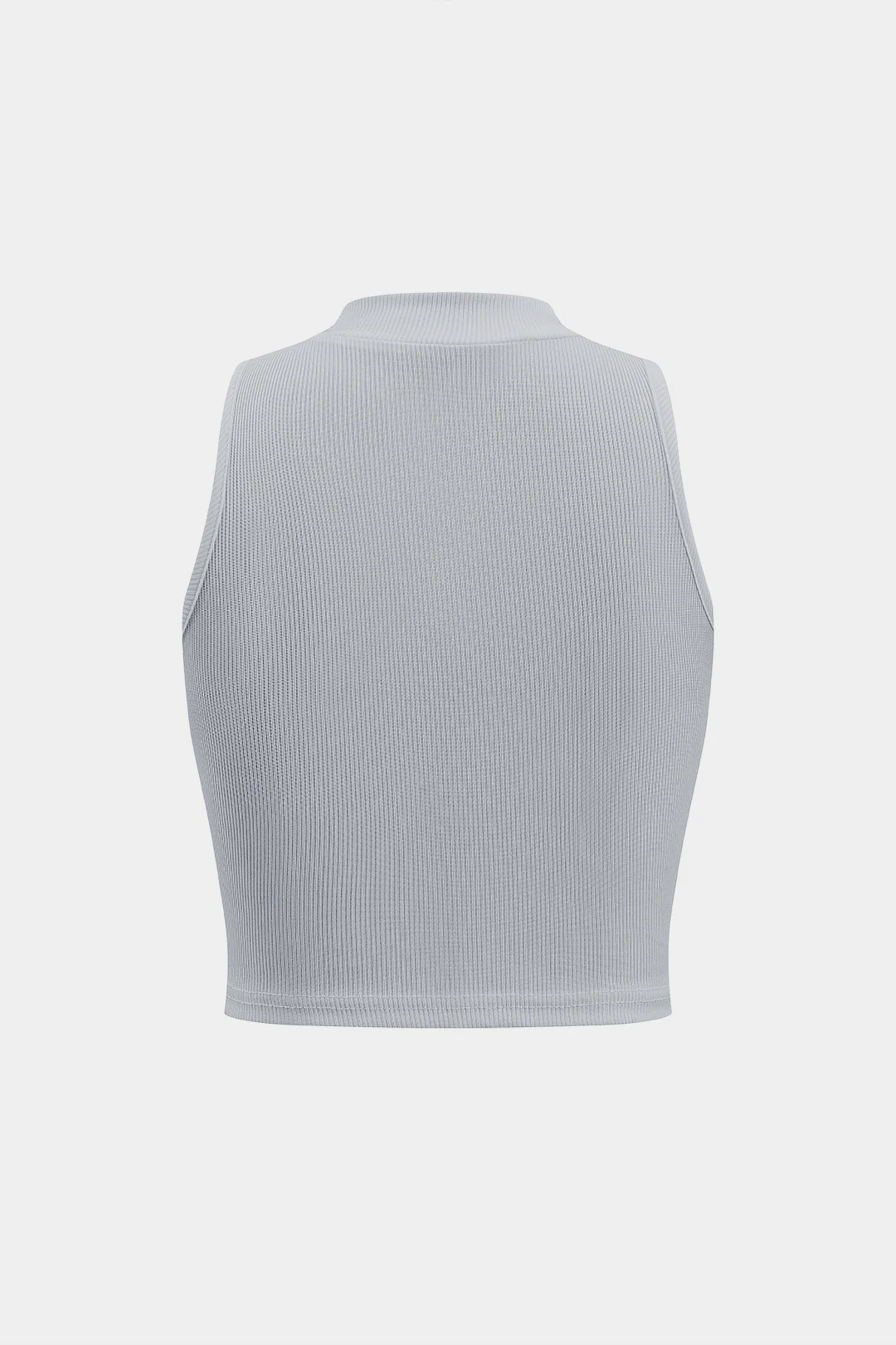 Basic Textured Sleeveless Tank Top - Image 20