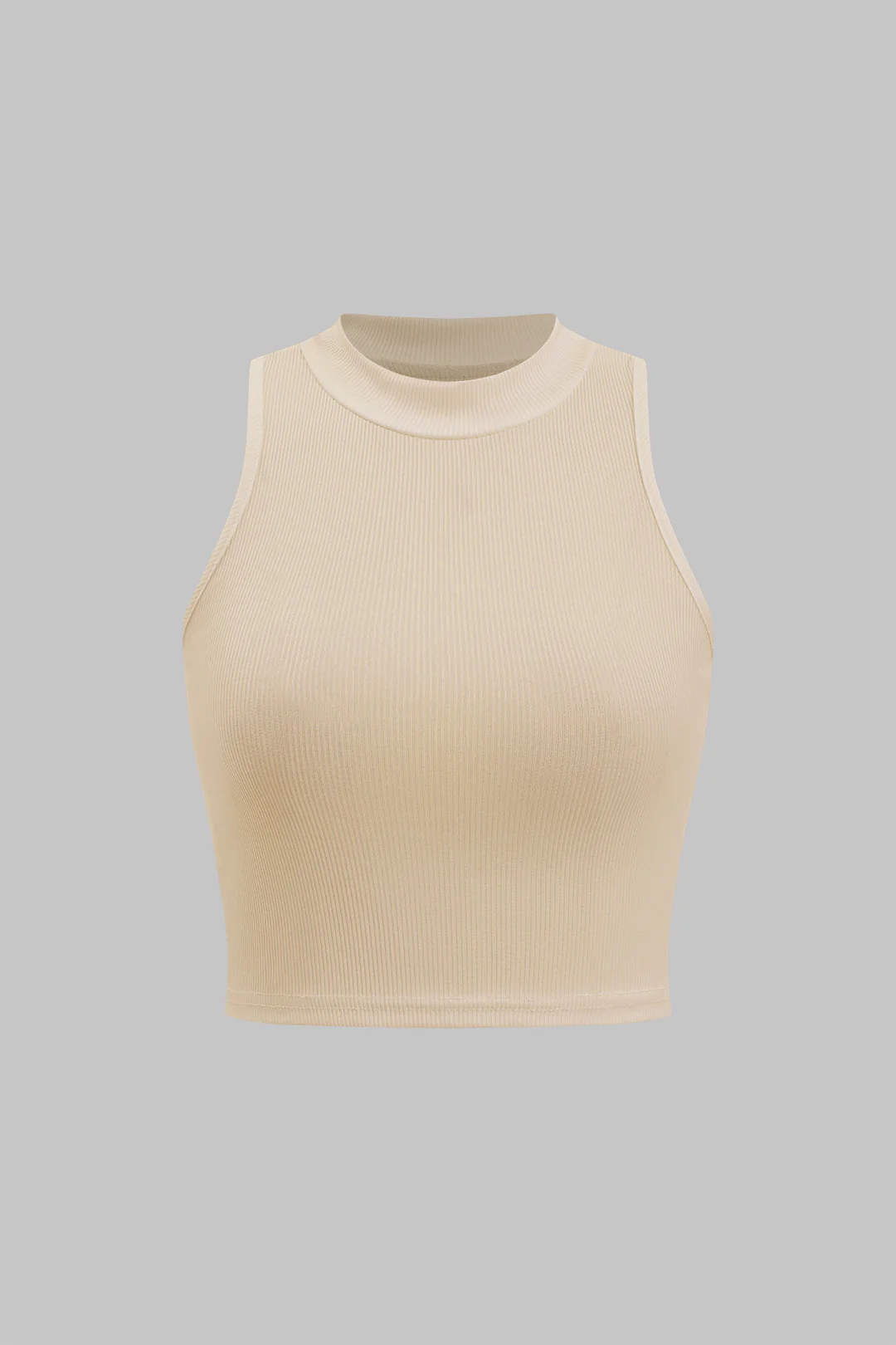 Basic Textured Sleeveless Tank Top - Image 7
