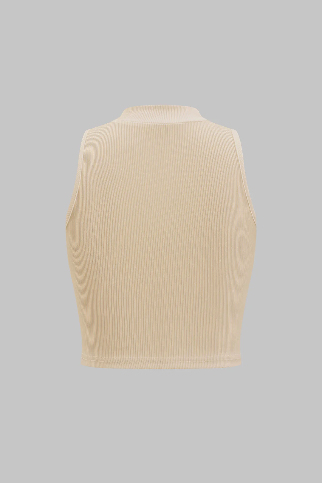 Basic Textured Sleeveless Tank Top - Image 8