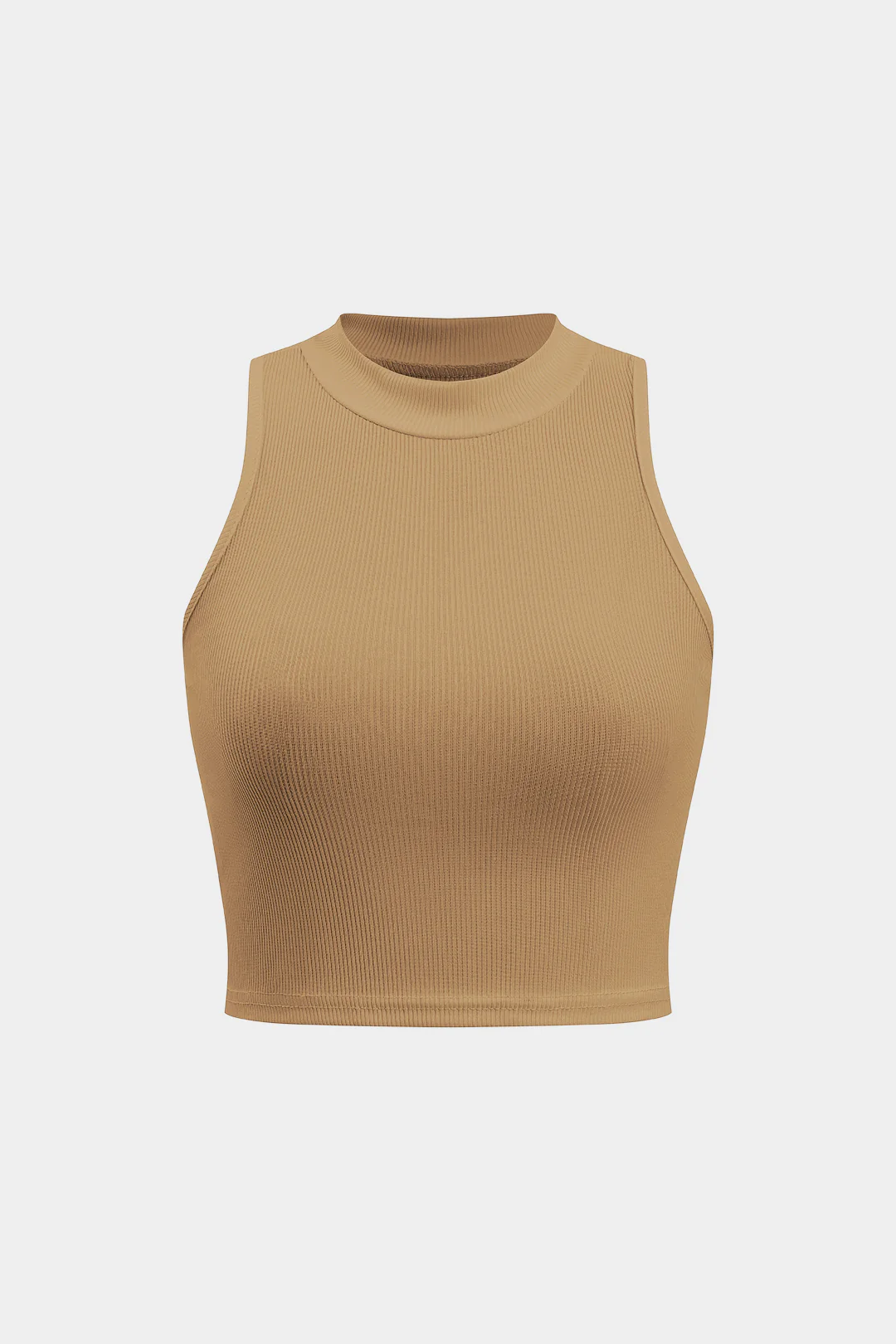 Basic Textured Sleeveless Tank Top - Image 9