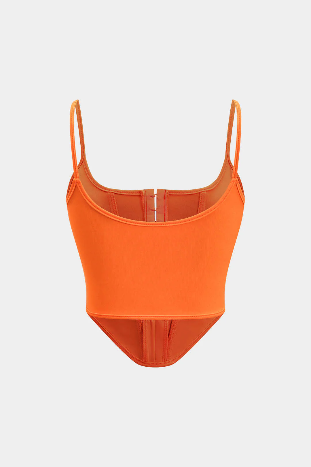 Solid Bustier Corset Tank Top - Image 2