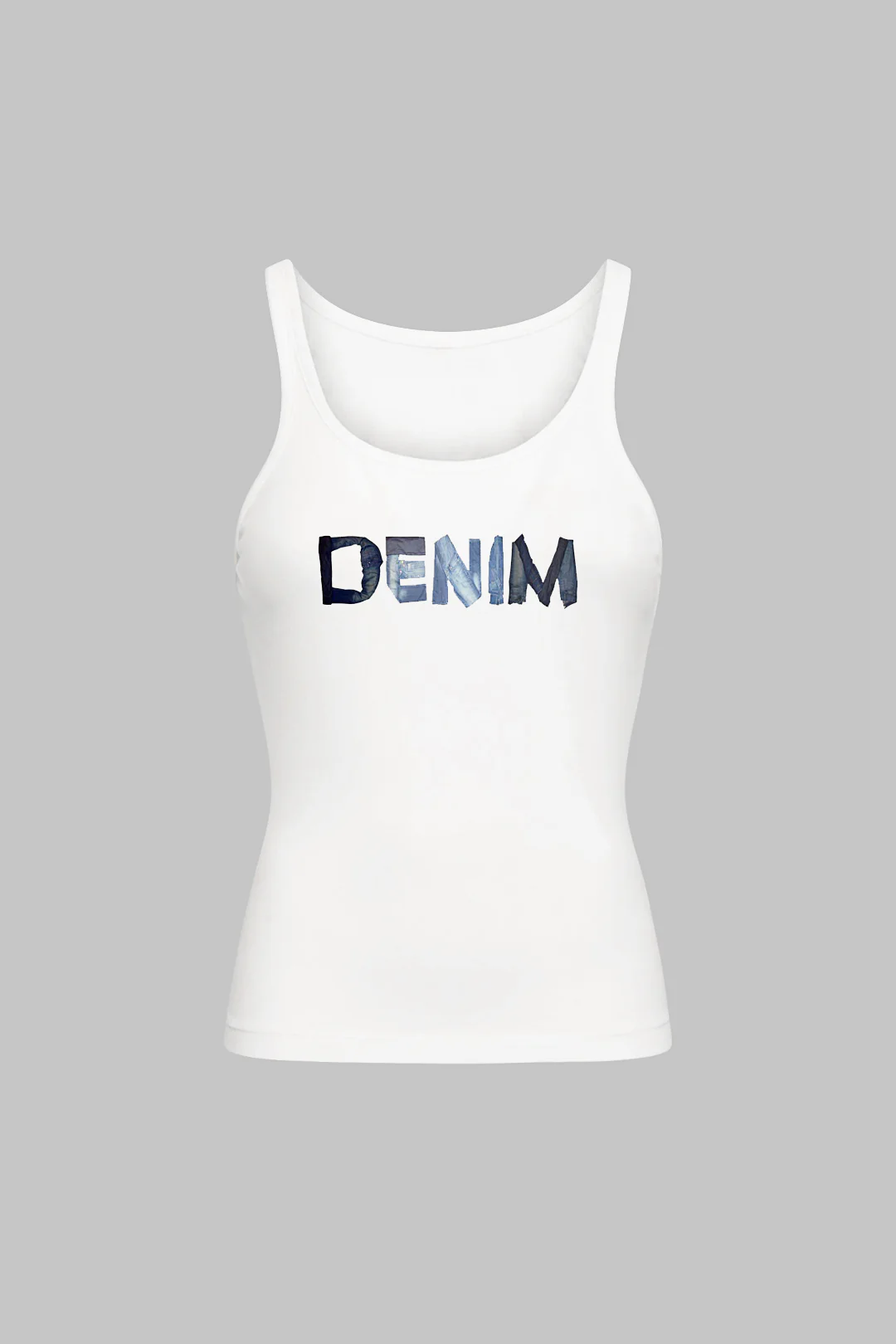 Letter Print Sleeveless Tank Top - Image 9