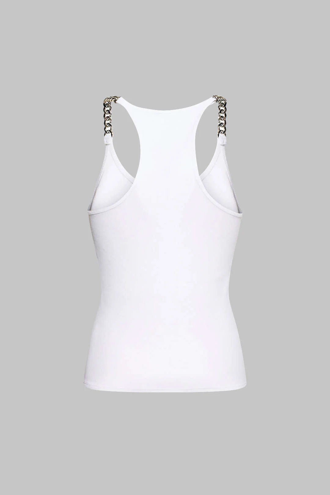 Chain Decor Sleeveless Tank Top - Image 2