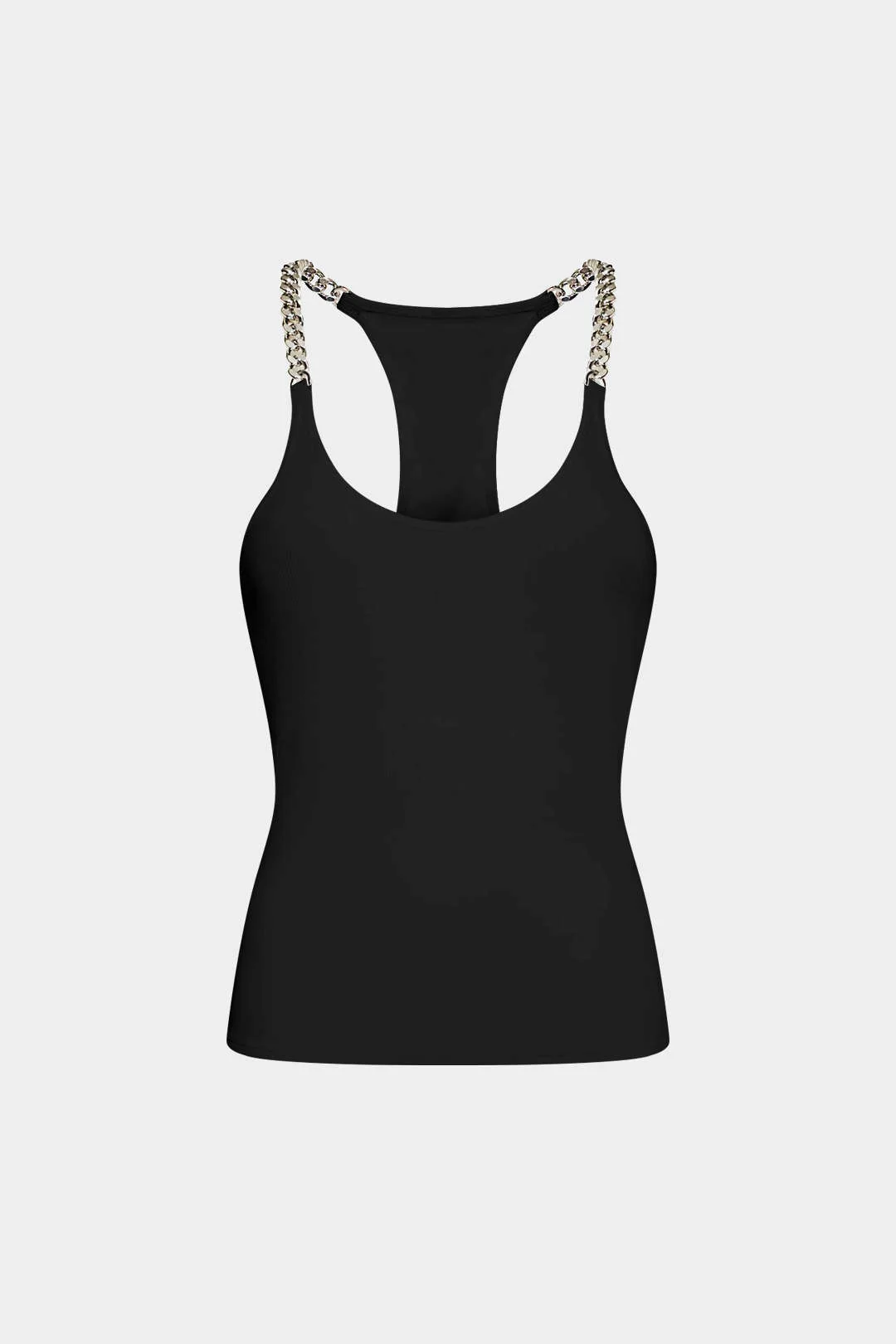 Chain Decor Sleeveless Tank Top - Image 8