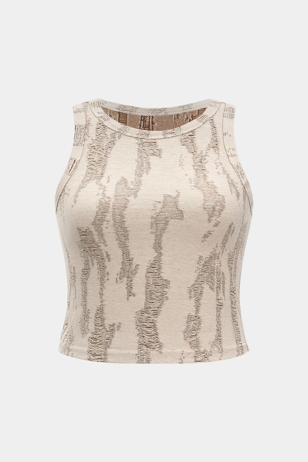 Plus Size Ripped Tank Top - Image 2