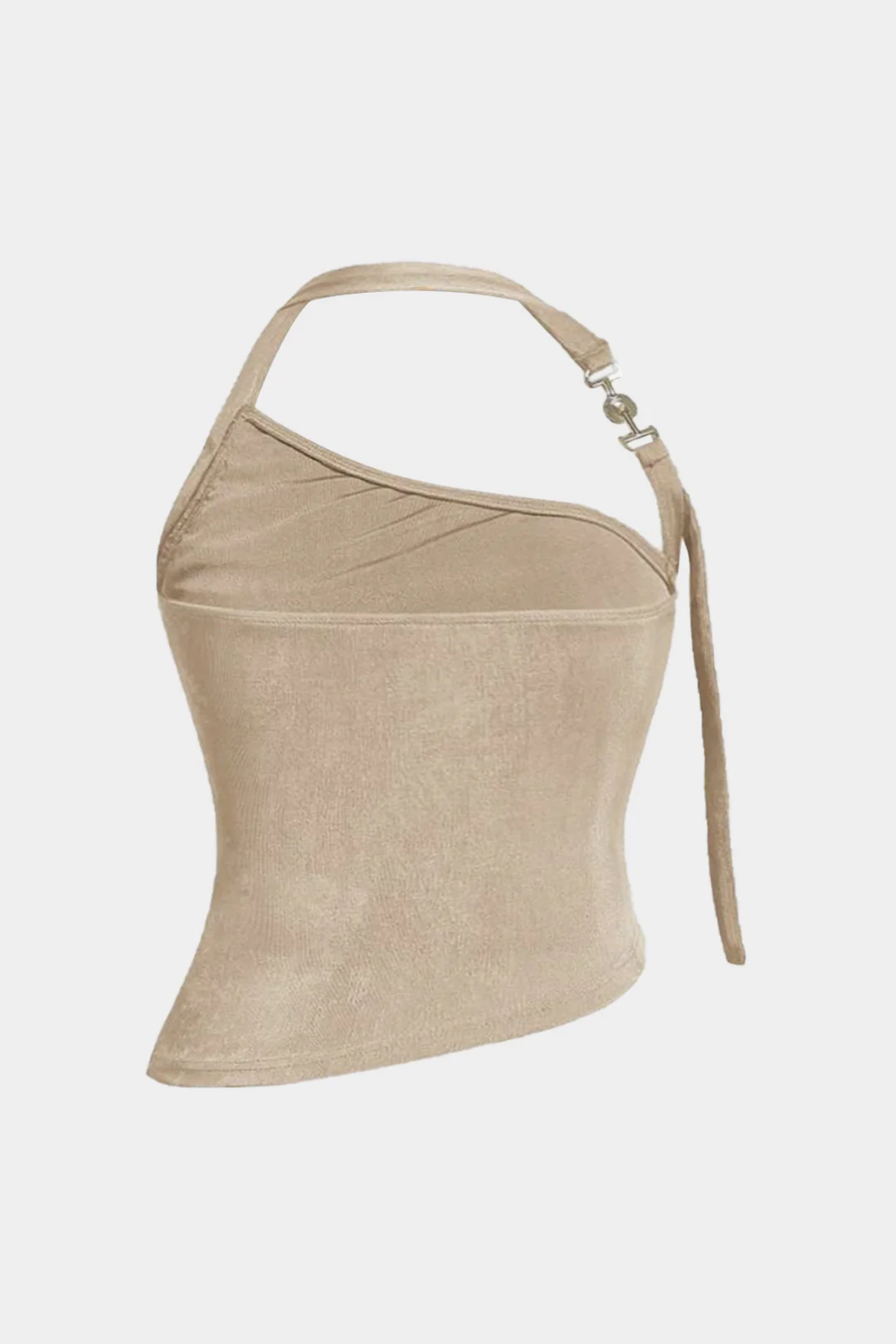 Plus Size Backless Asymmetrical Ruched Cami Top - Image 2