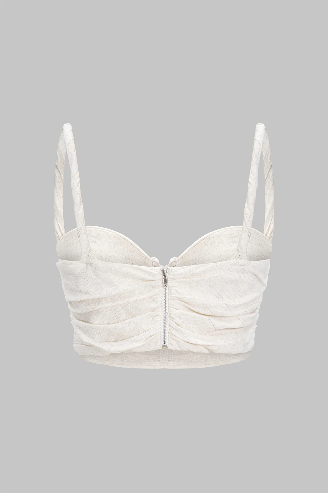 Linen Zipper Cami Top - Image 2