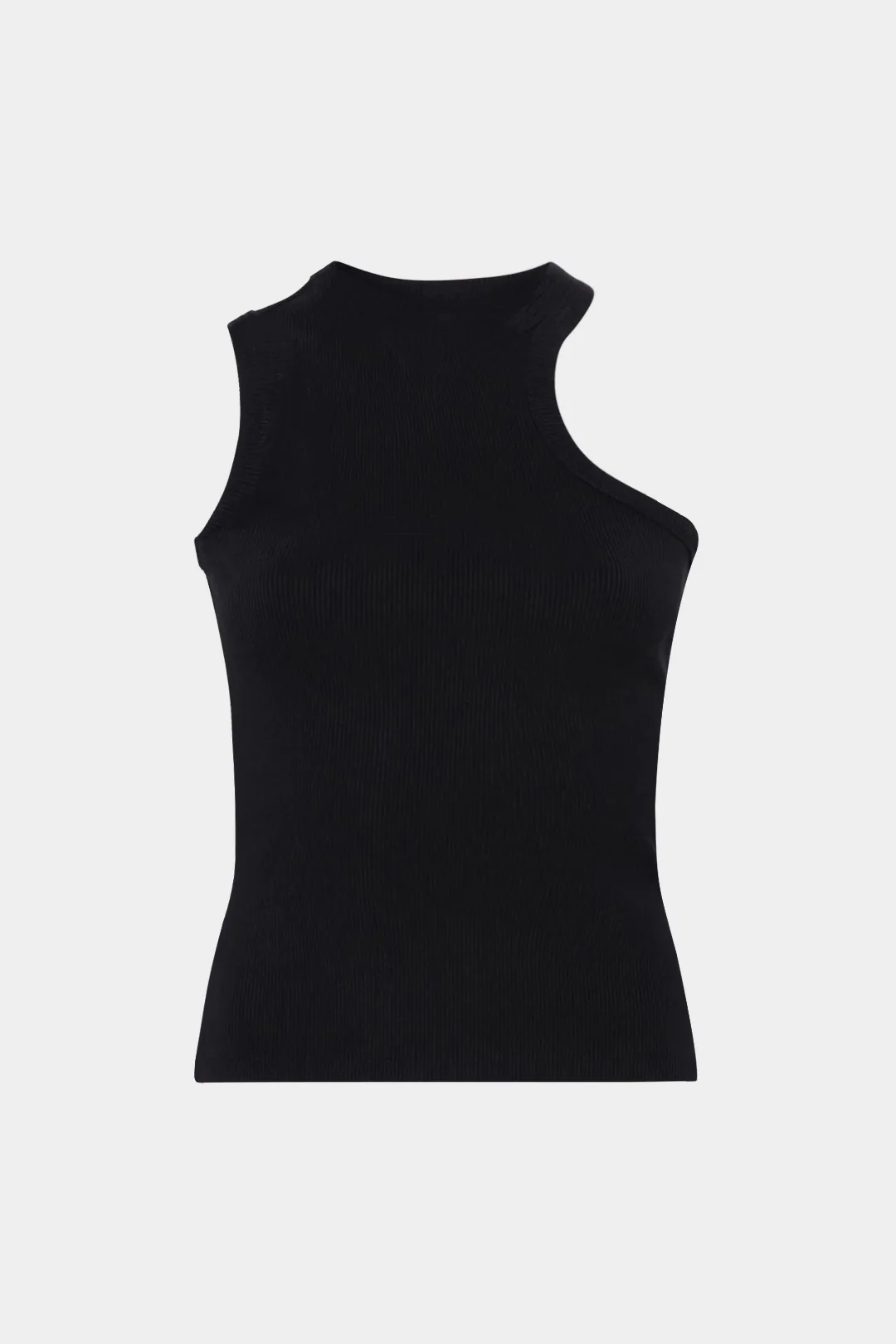 Plus Size Letter Print Asymmetrical Tank Top - Image 2