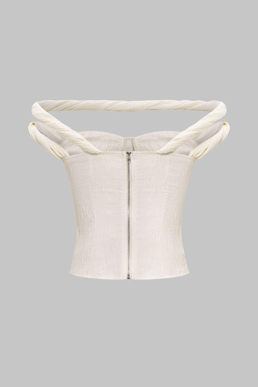 Twist Knot Zipper Tank Top - Image 2