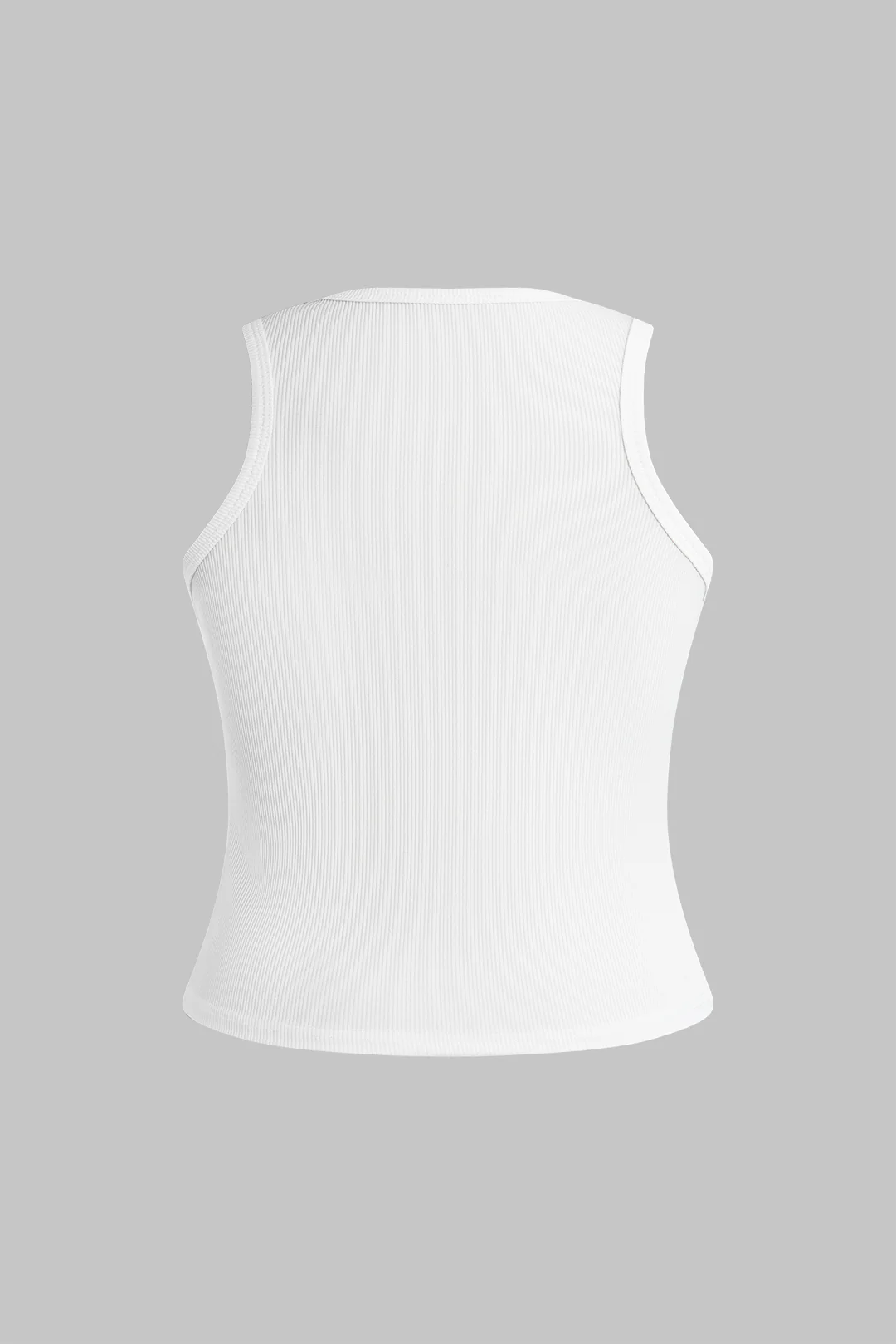 Plus Size Knot Metallic Detail Twist Tank Top - Image 2