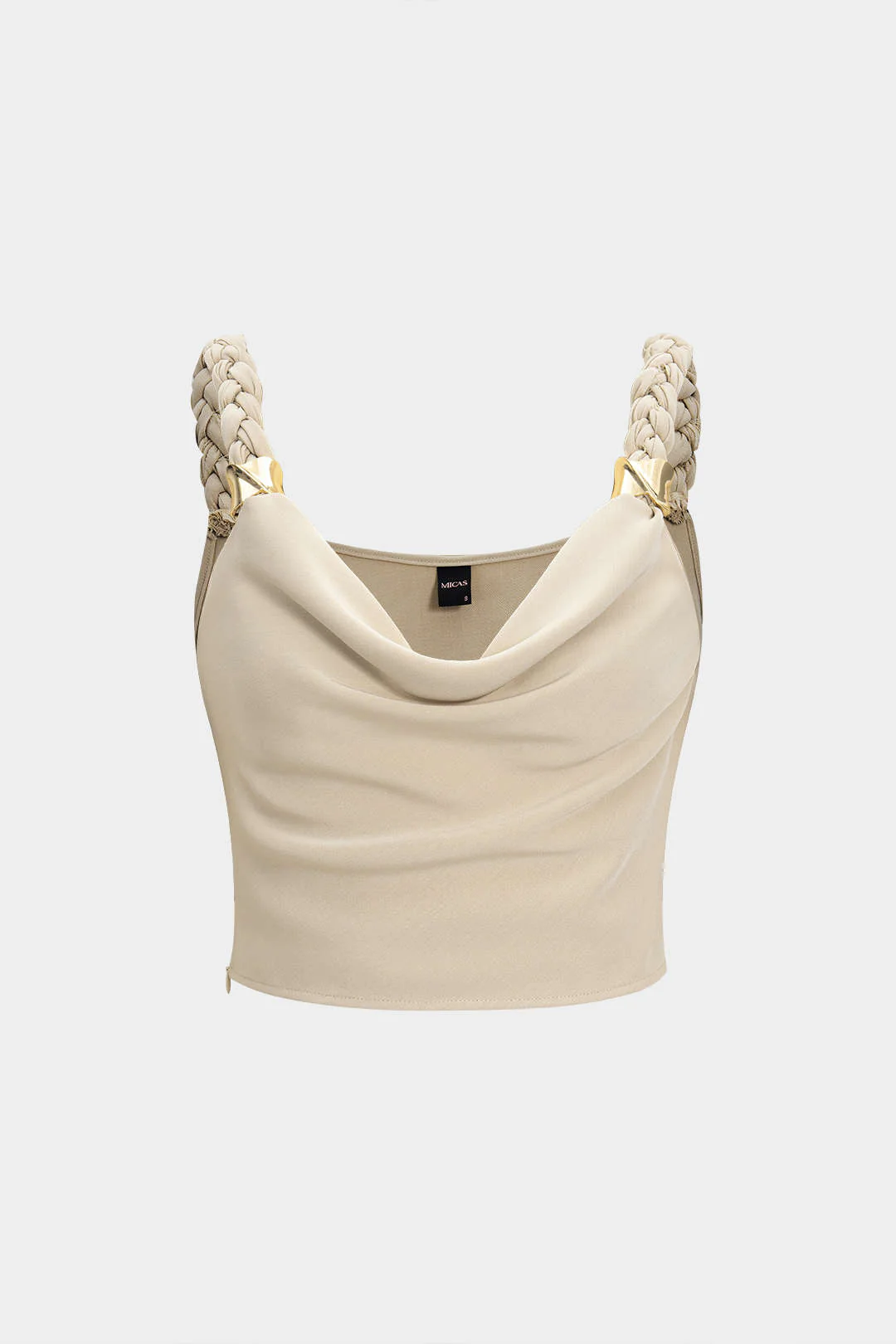 Braided Cowl Neck Cami Top