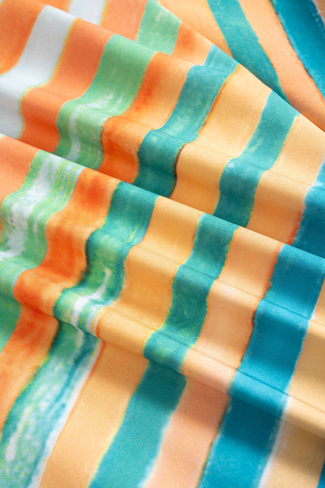 Contrast Stripe Print Tie-Up Tank Top - Image 5